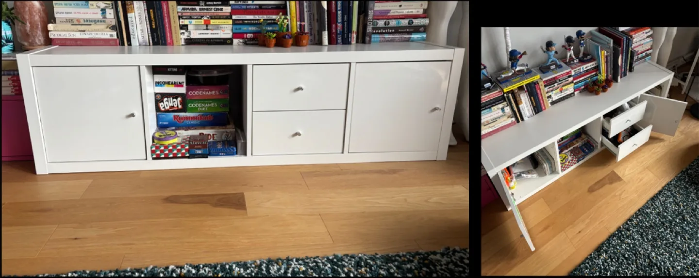 IKEA Kallax Storage Unit / Shelf with 2 Doors + 2 Drawers image indicator(2)