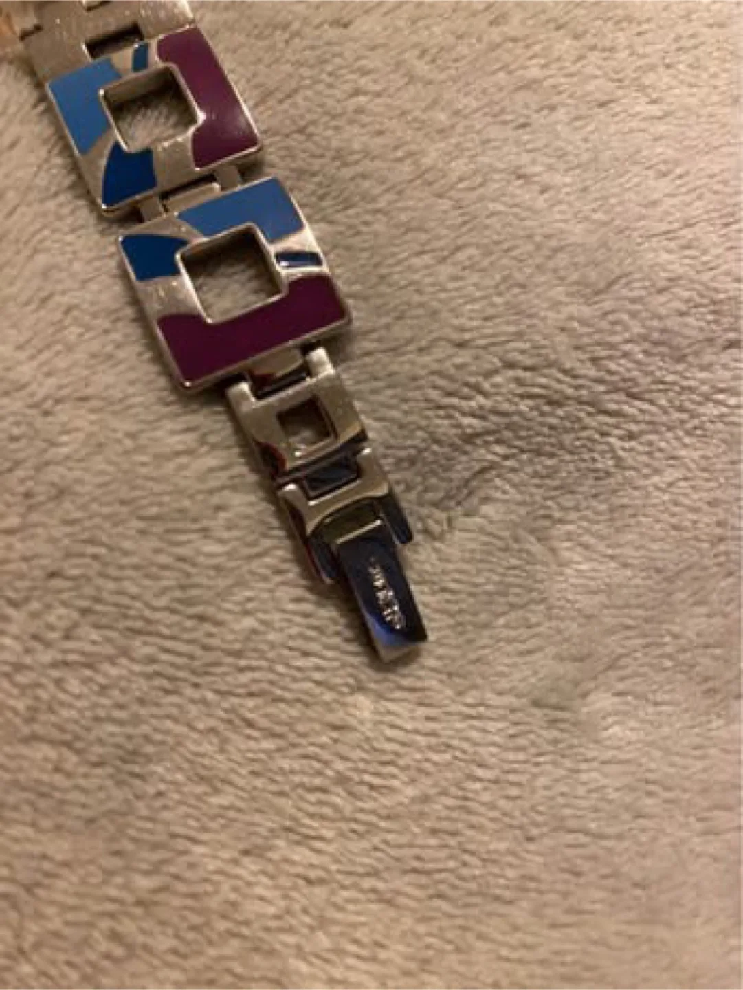 Rare 💯% Authentic Swatch Vintage Square “Hot Batik Purple” image indicator(3)