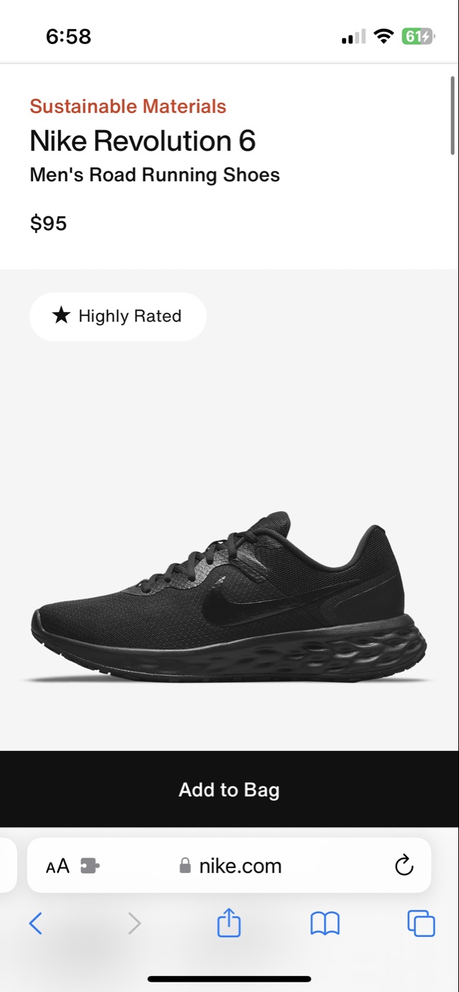 Nike Revolution 6 Men's Running Shoes
