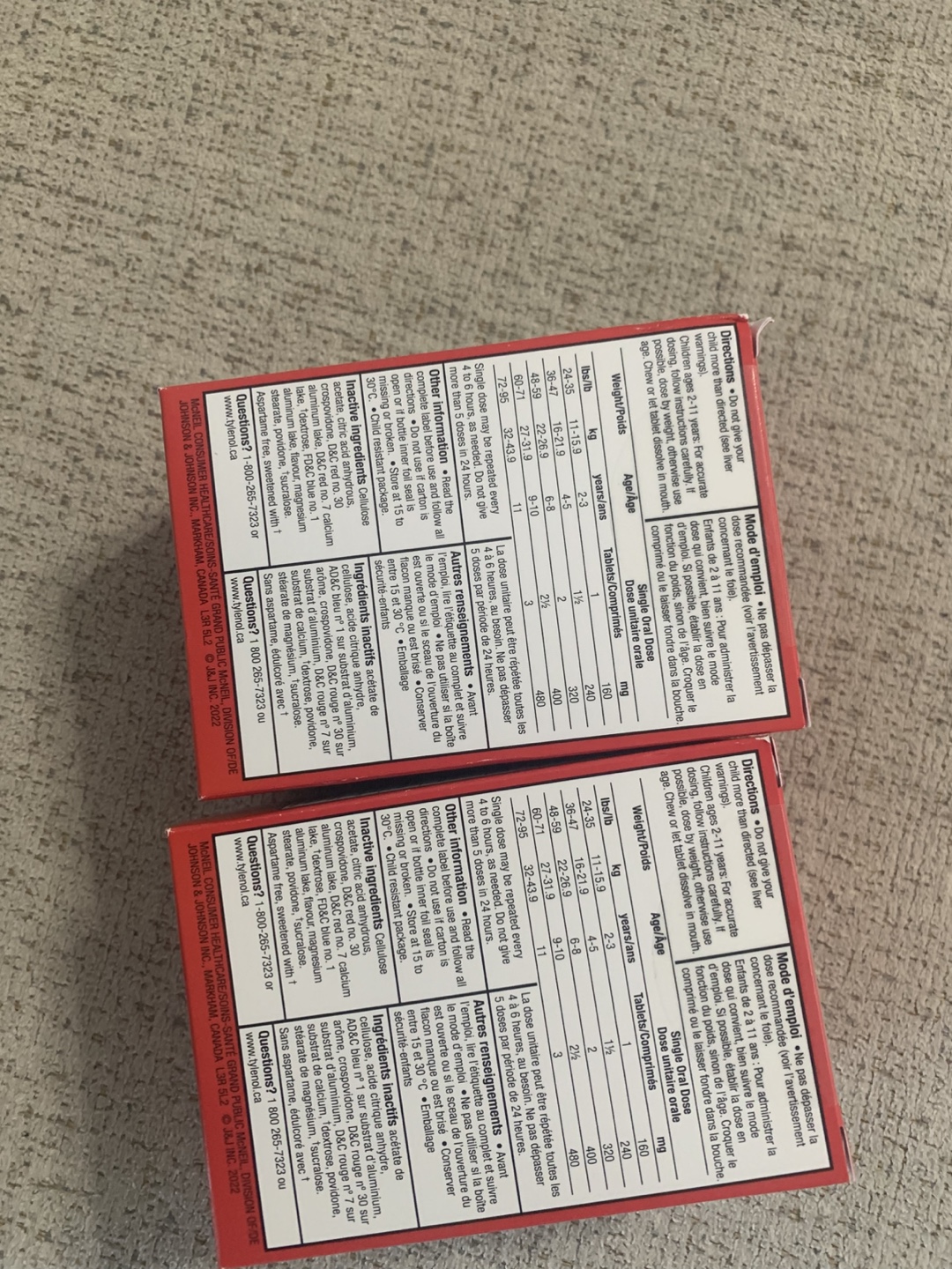 2x TYLENOL Children's Chewable Tablets, Grape Flavour, 21 ct - photo 3