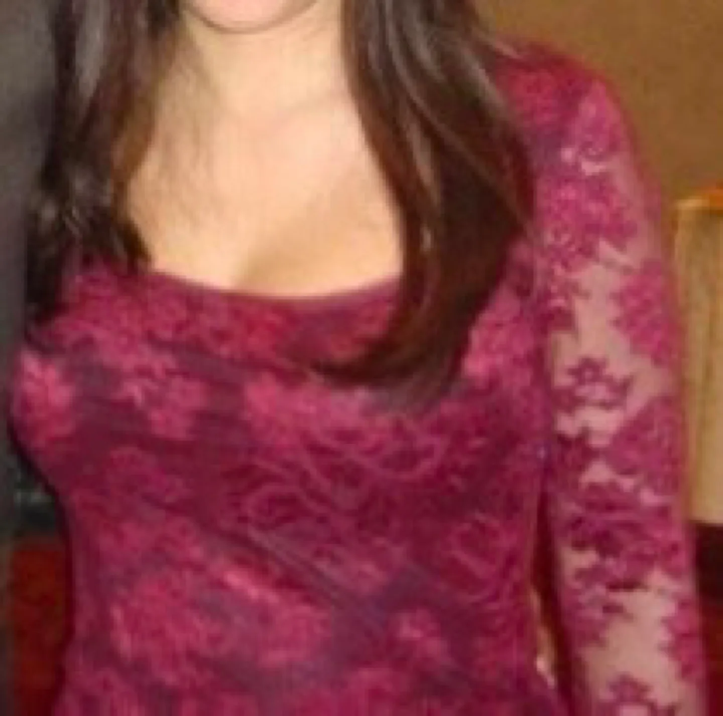 GUESS Red Lace Dress image indicator(2)