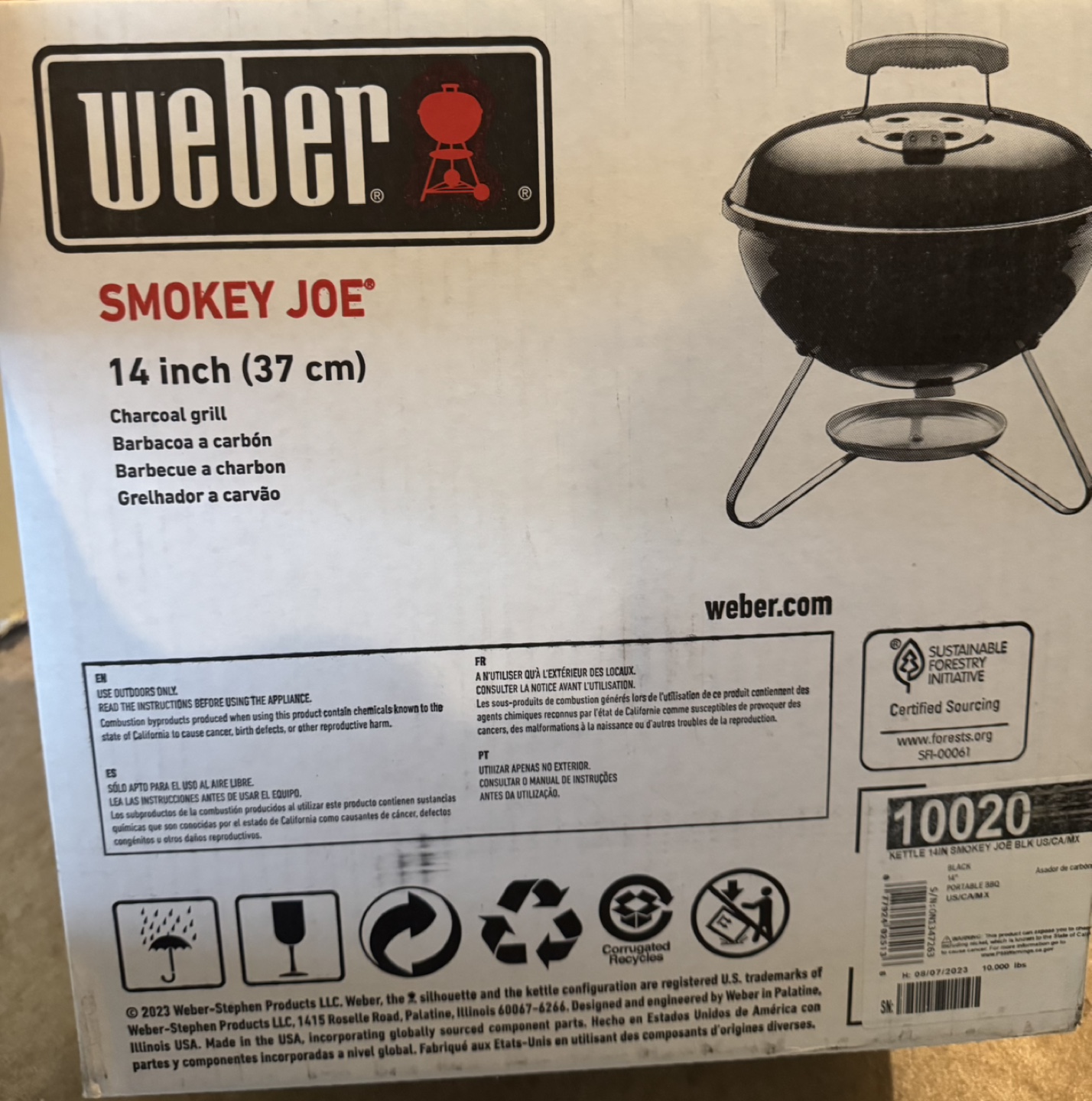 Weber Smokey Joe 14-inch Charcoal Grill - photo 3