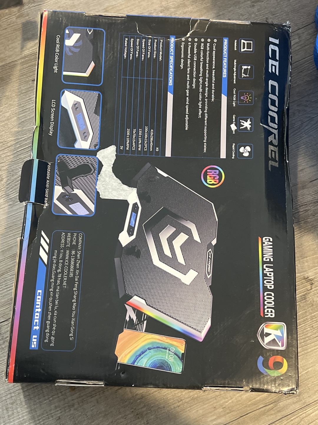 Ice Coorel K9 Gaming Laptop Cooler