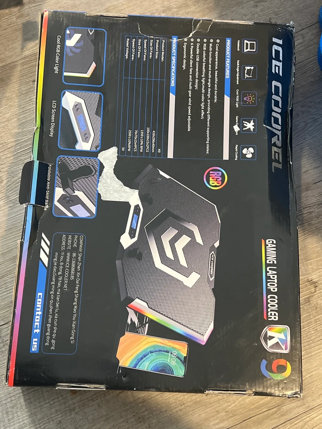 Ice Coorel K9 Gaming Laptop Cooler thumbnail