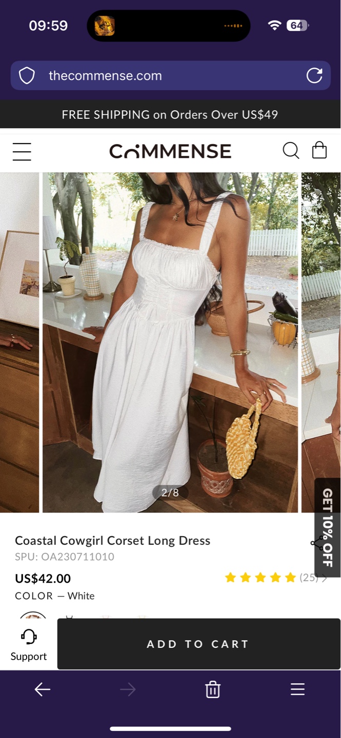 New size M White Corset Long Dress