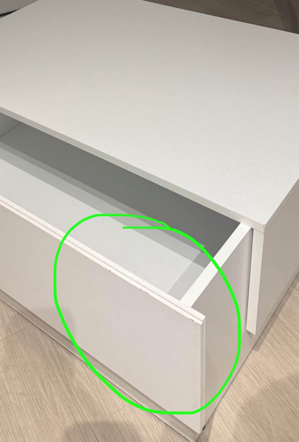 White Coffee Table with storage - photo 3