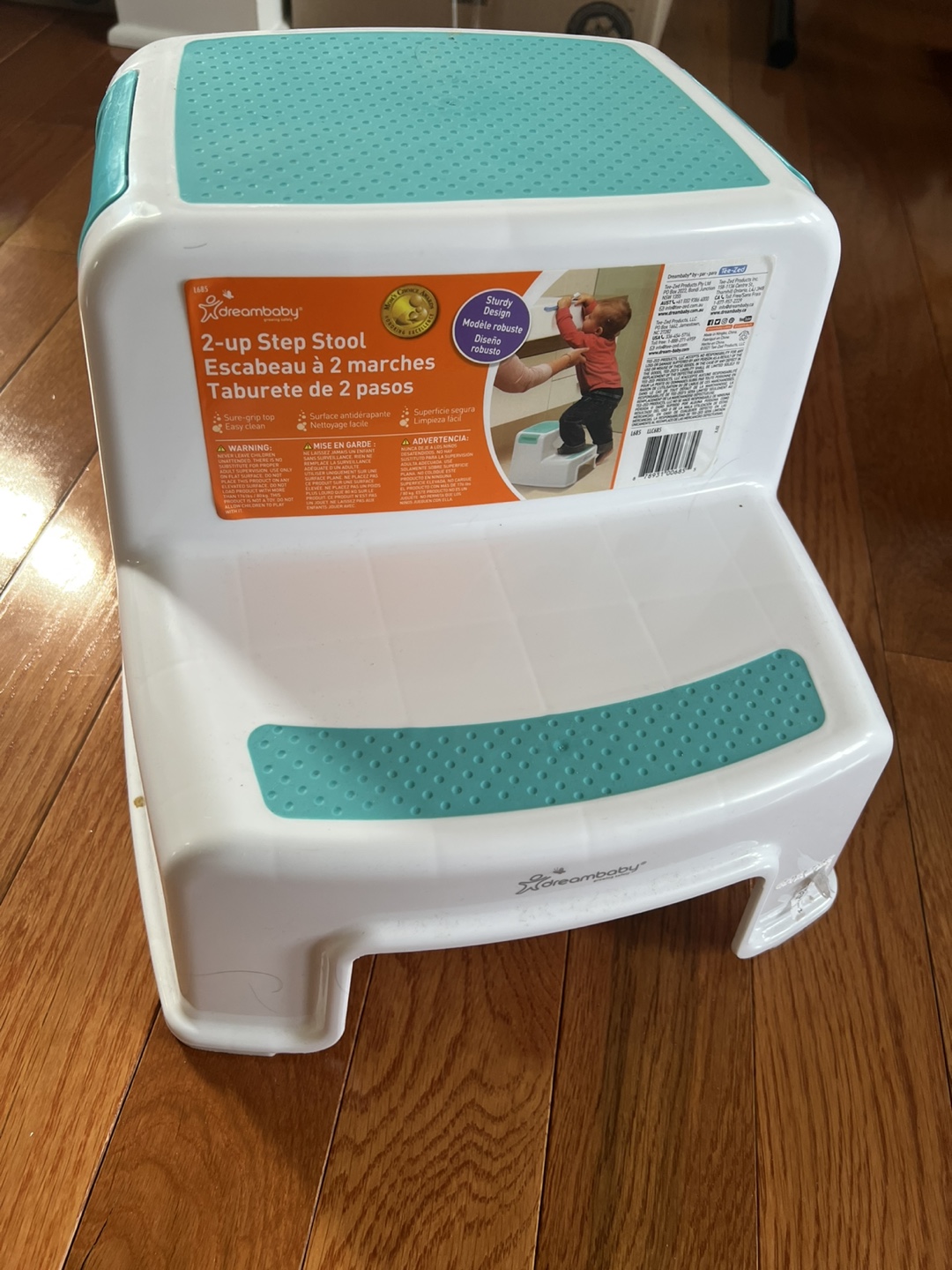 Dreambaby 2-Step Stool - Teal & White