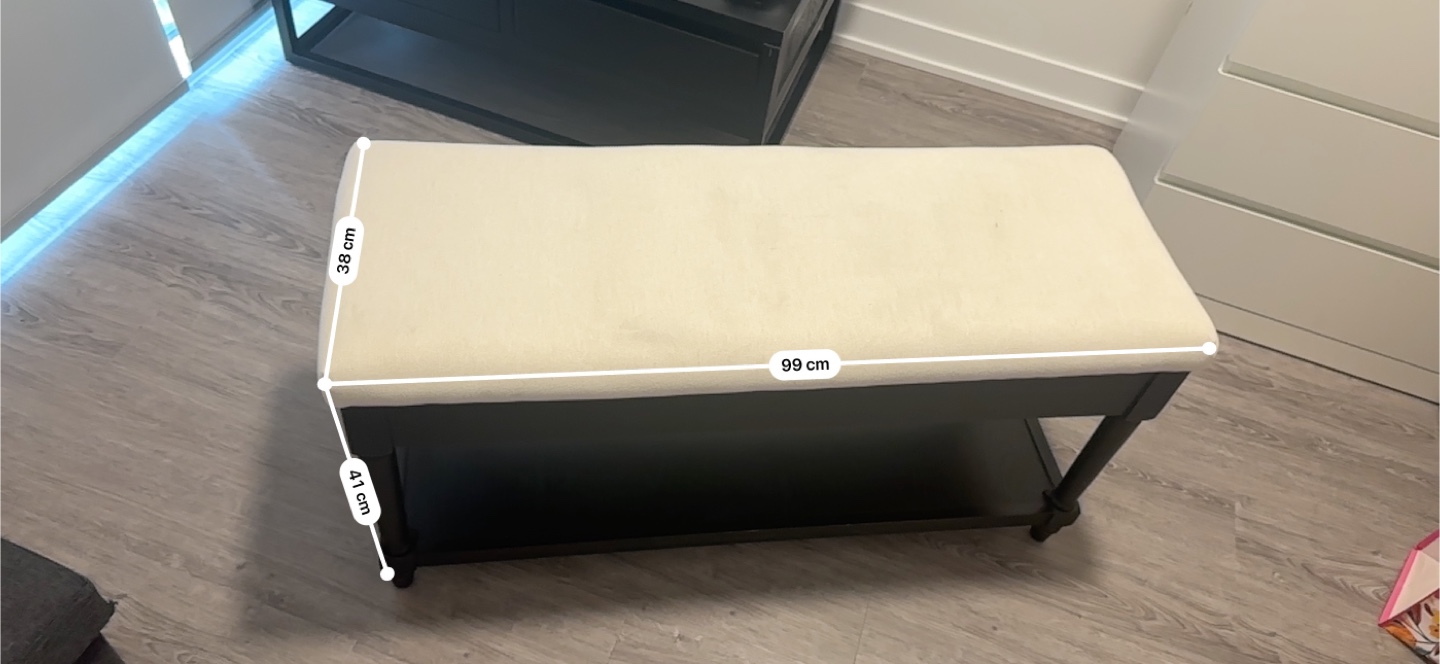 Storage Bench with Cushioned Seat - photo 2