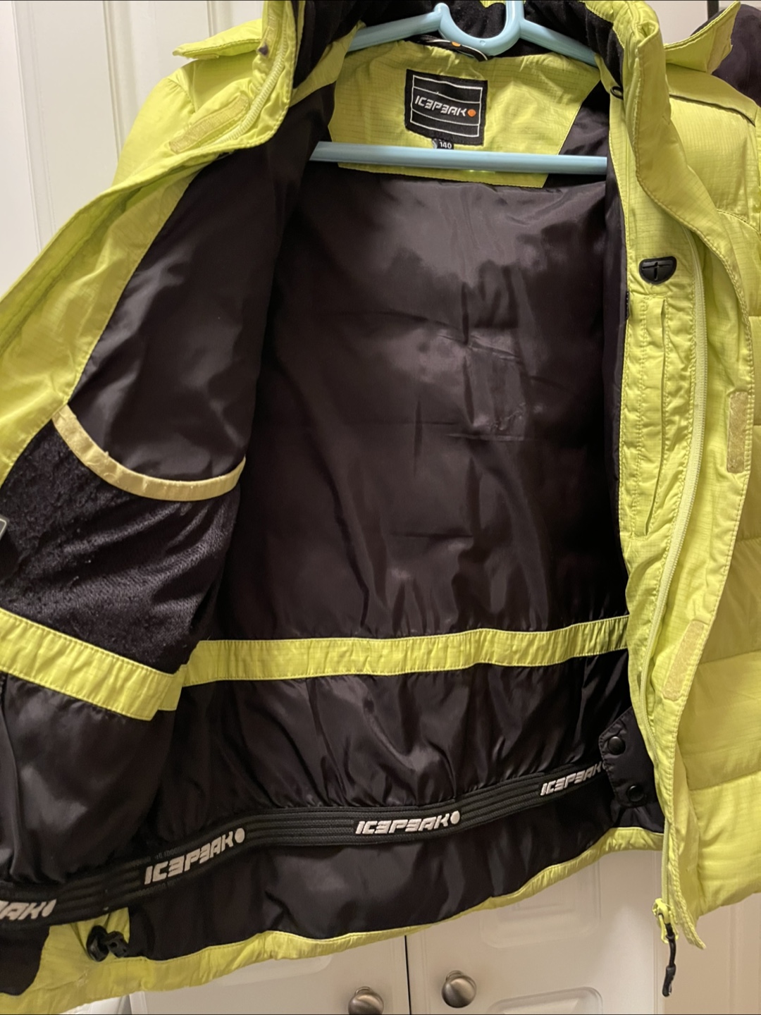 Icebreaker Kids' Lime Green Puffer Jacket Size 140 - photo 2