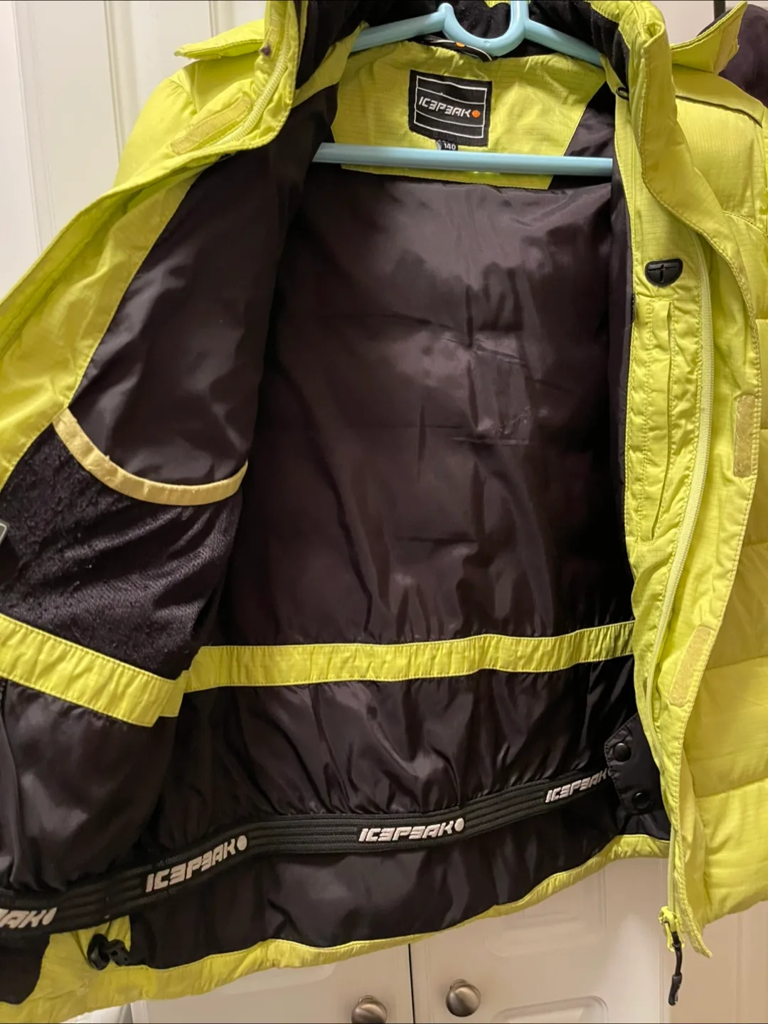 Icebreaker Kids' Lime Green Puffer Jacket Size 140 image indicator(2)