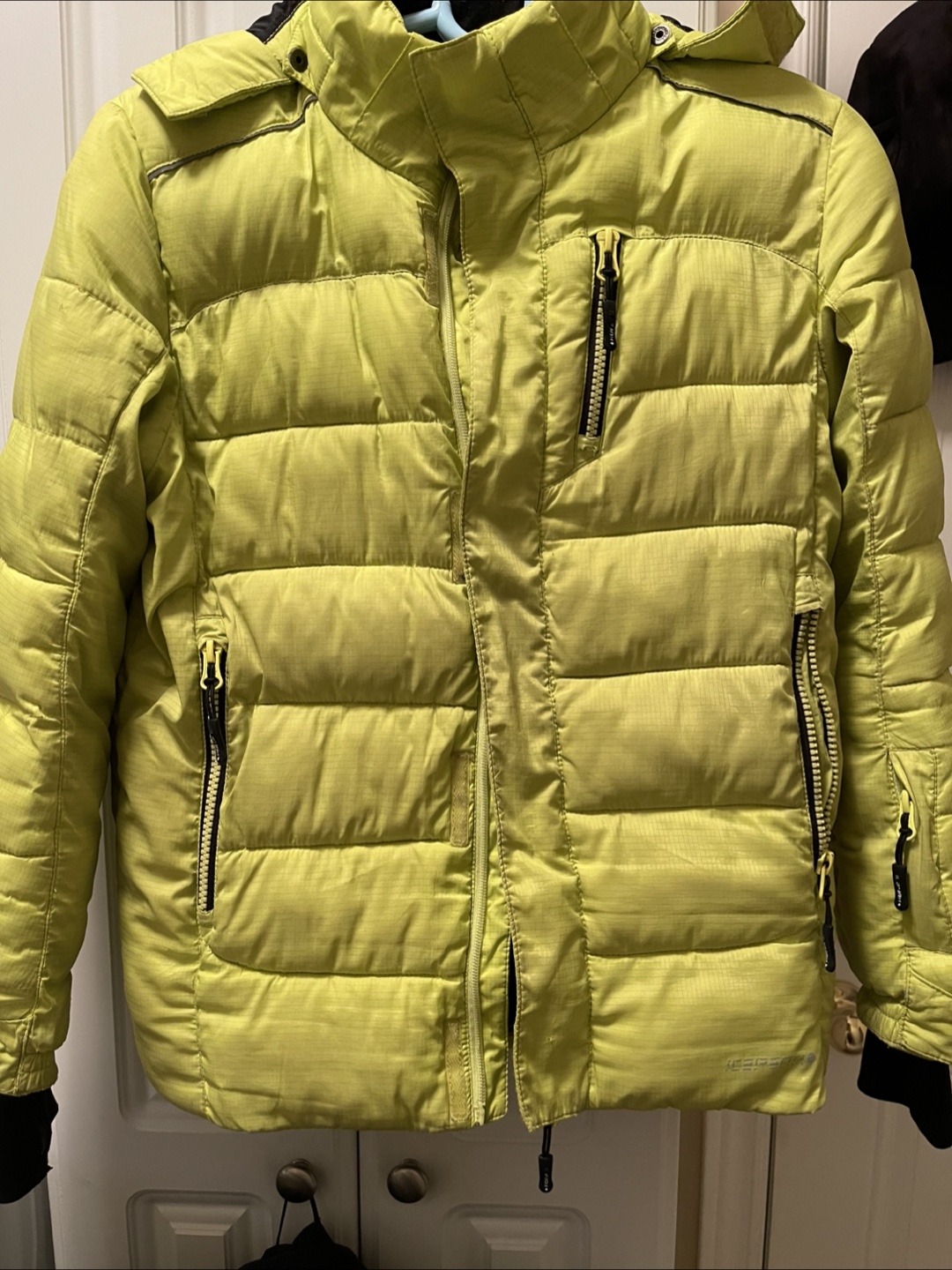 Icebreaker Kids' Lime Green Puffer Jacket Size 140