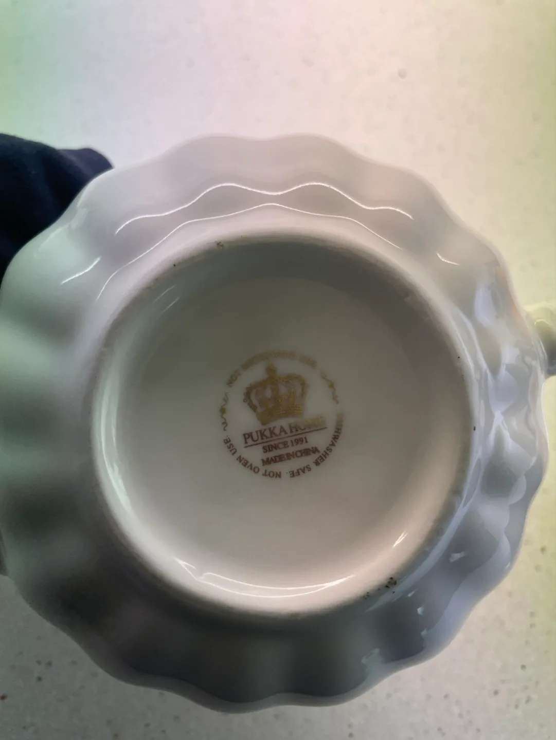 Pukka Home White Teapot with Gold Accents image indicator(2)