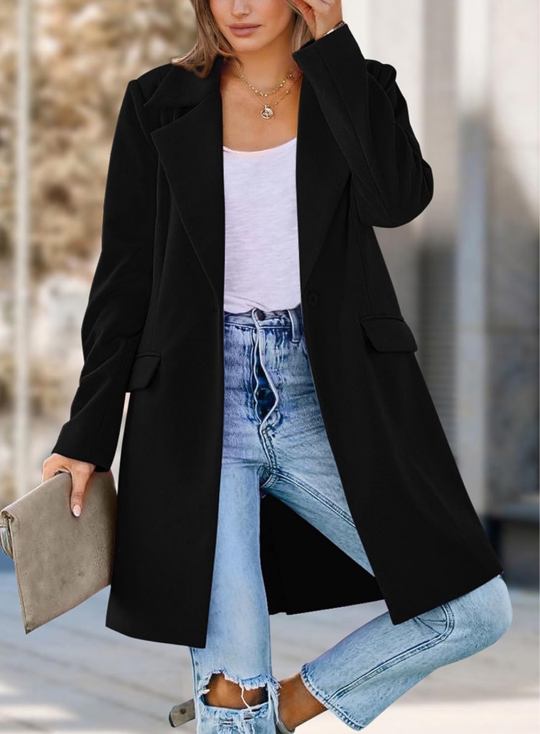 NEW! PRETTYGARDEN Size L Long Blazer Jacket - photo 3