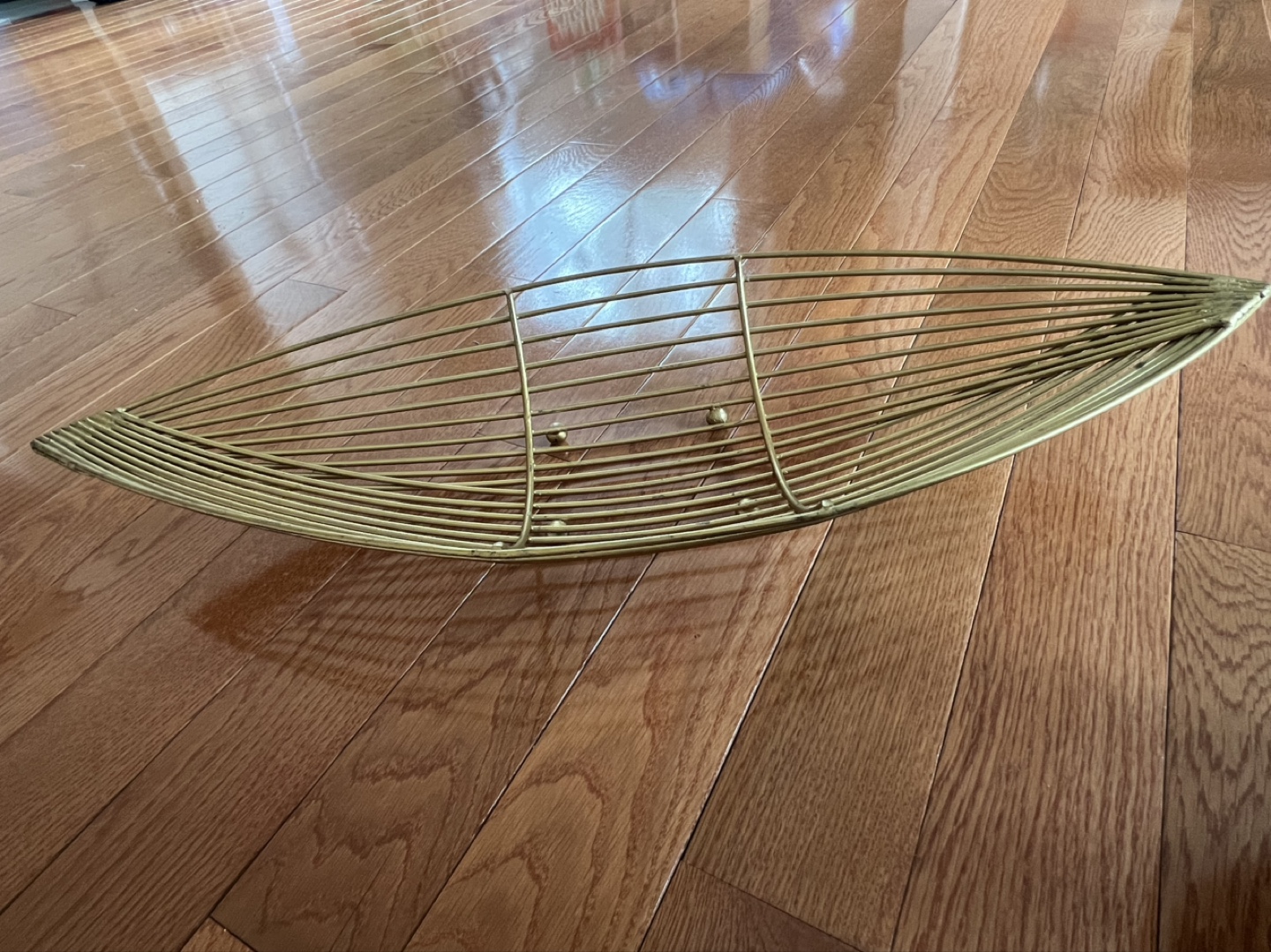 Gold Metal Wire Decorative Bowl