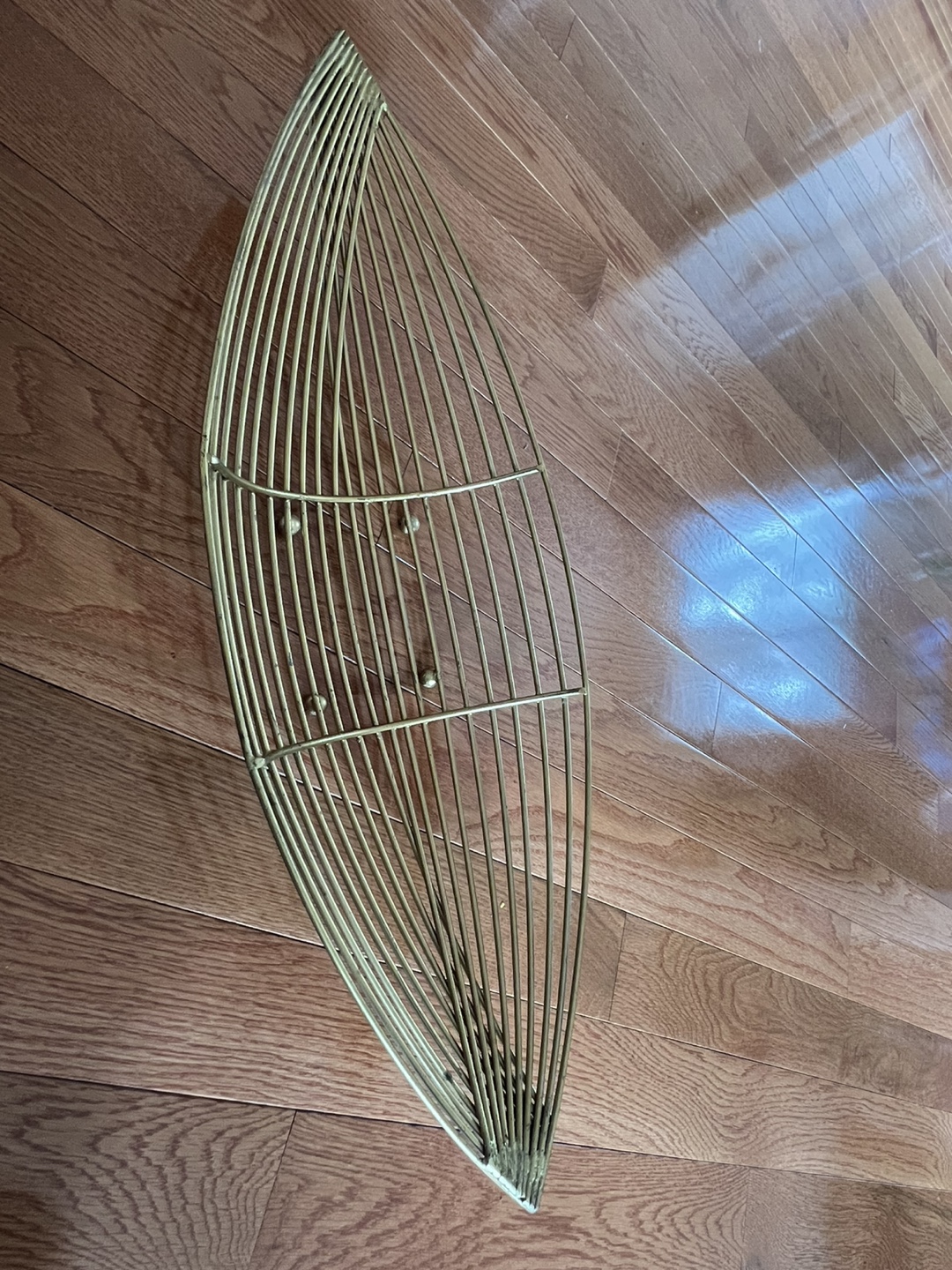Gold Metal Wire Decorative Bowl - photo 2