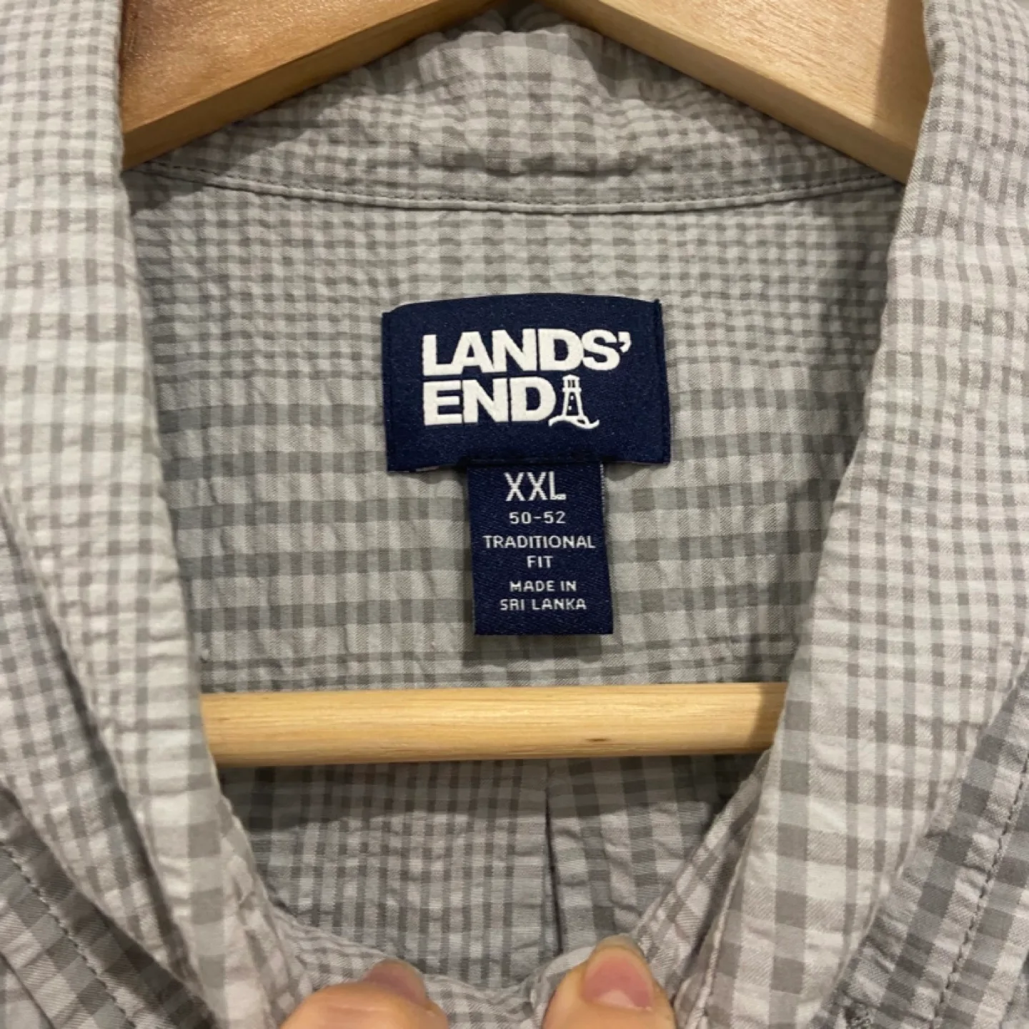 XXL Lands End Mens Short Sleeve Shirt image indicator(3)