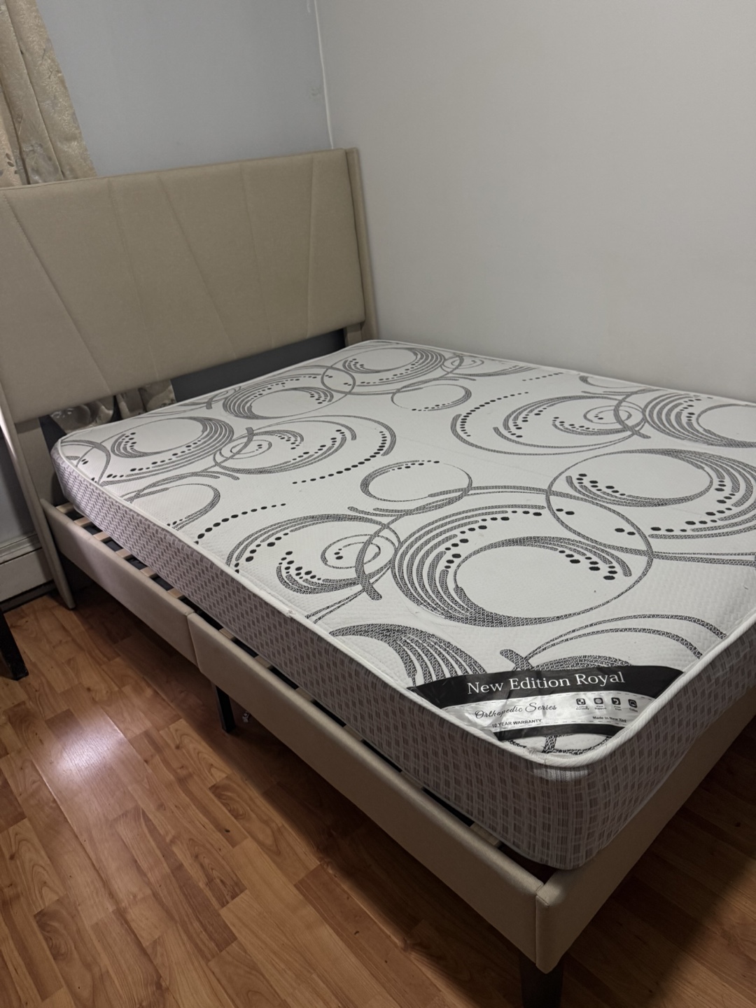 Full Size Bed Frame with Mattress - photo 2