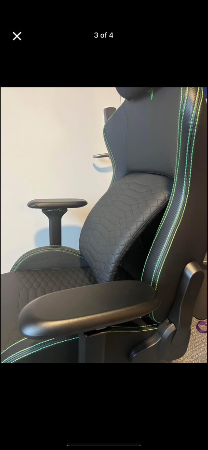 Razer Ergonomic Enki Pro Gaming Chair - Black/Green - photo 3