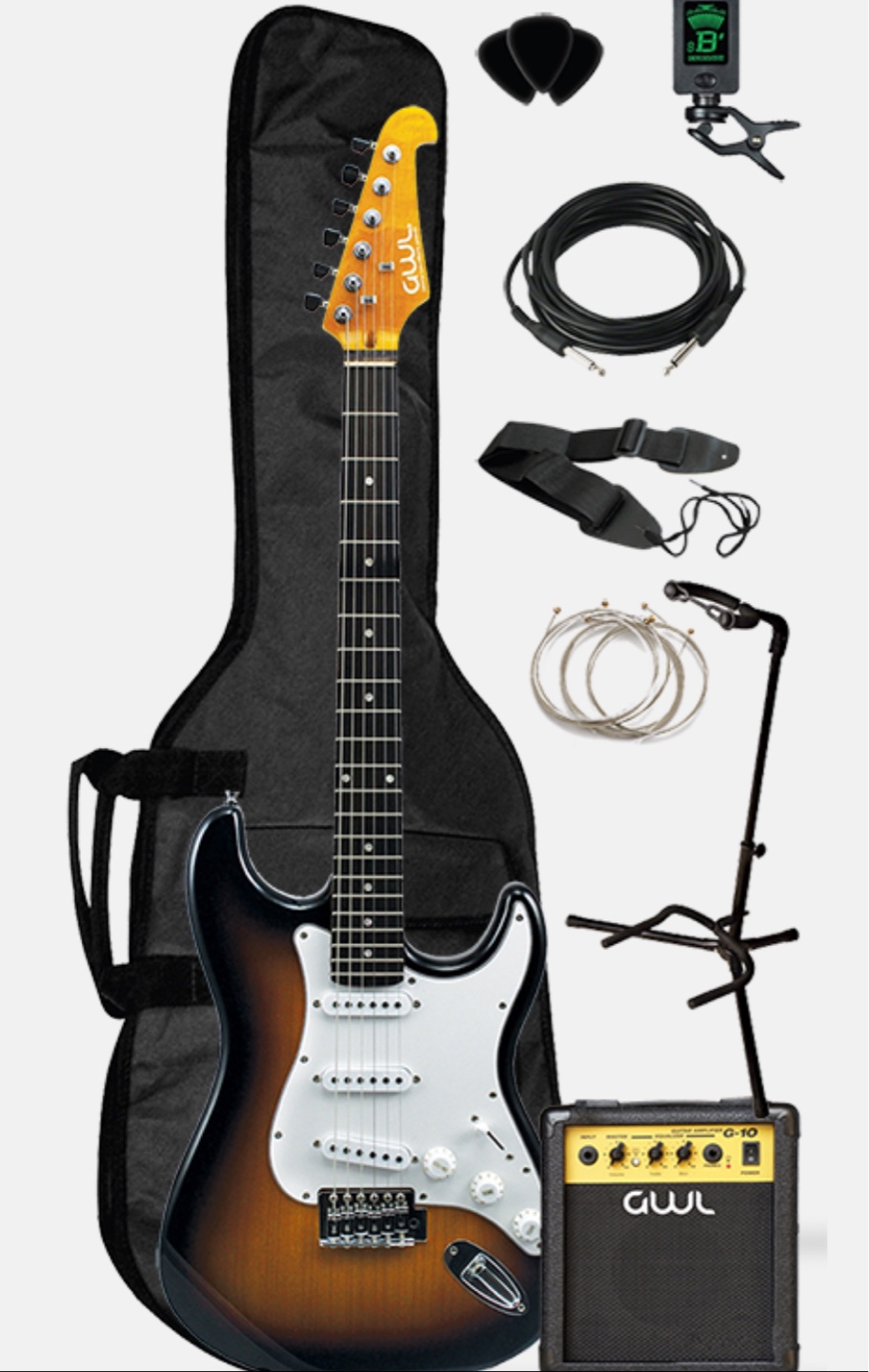 New In box GWL electric guitar pack with amp - photo 4