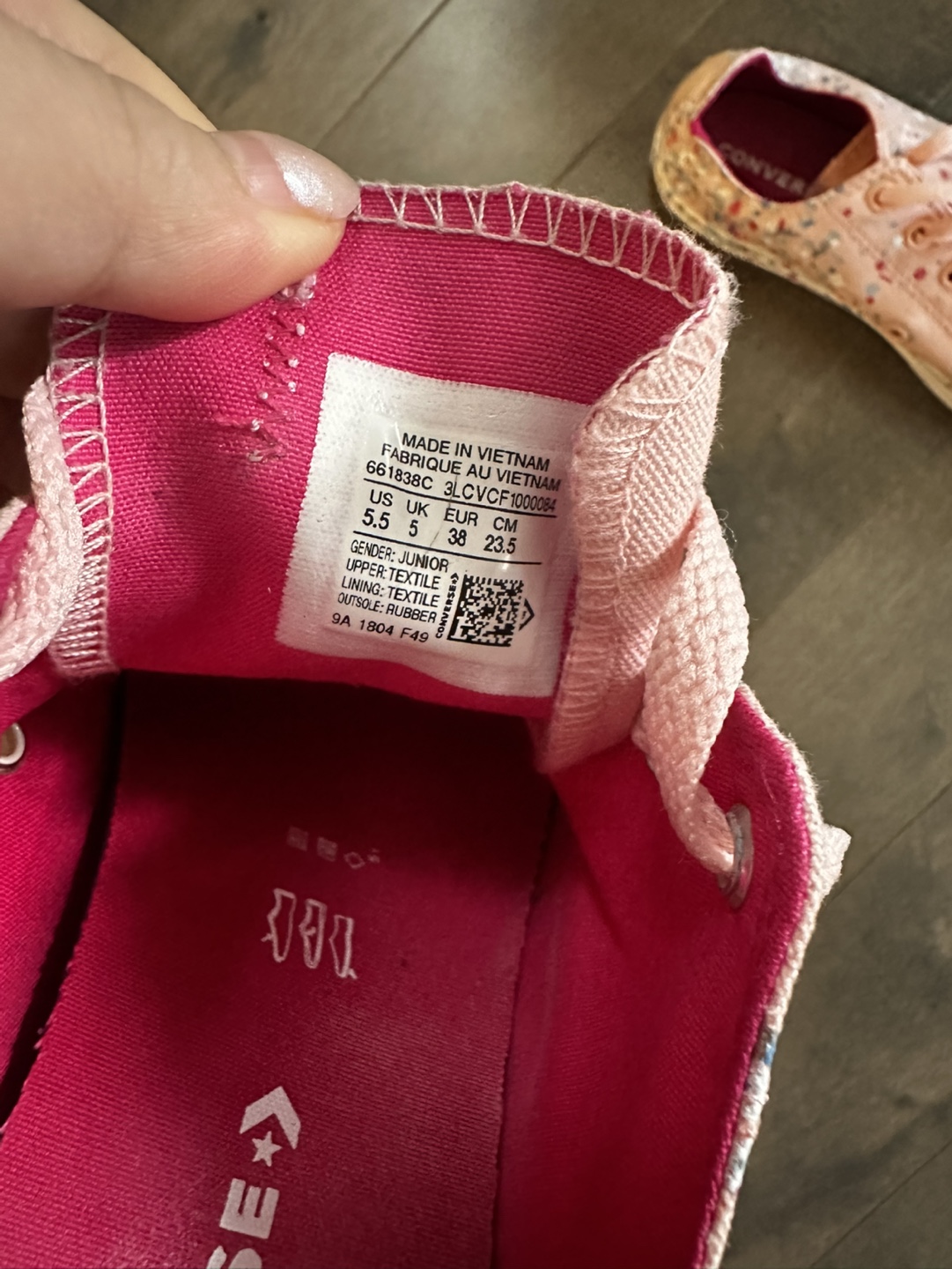 Pink Converse size Junior 5.5 - photo 4