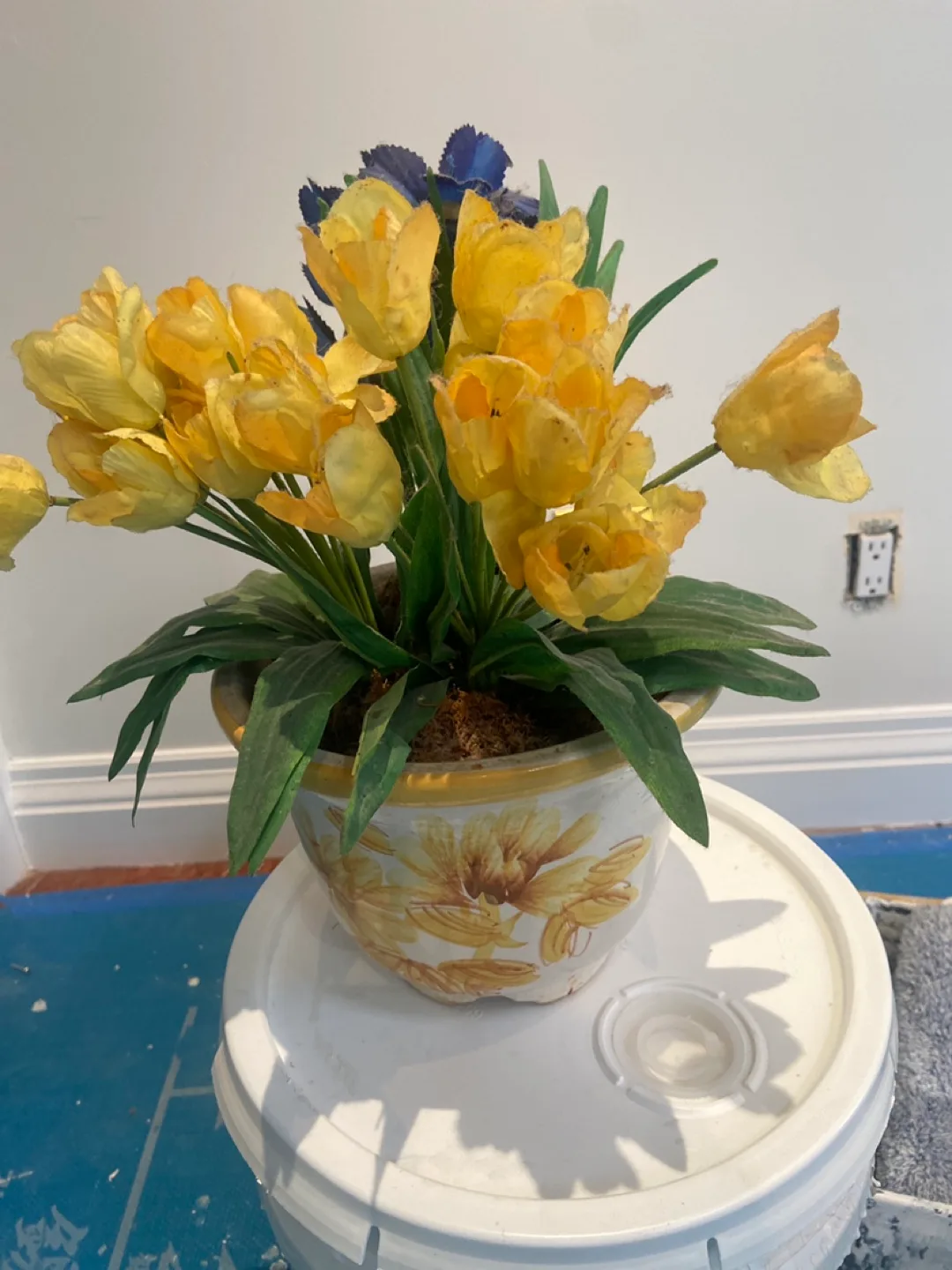 Artificial Flower Arrangement in Pot thumbnail