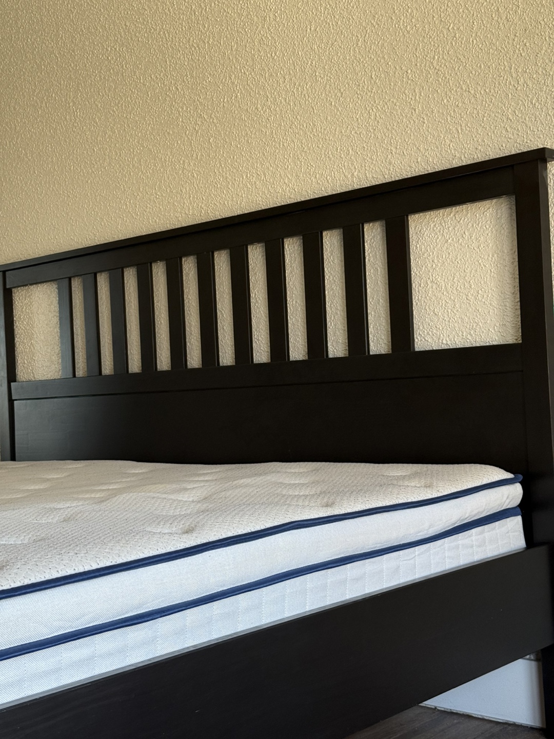 IKEA MALM king Bed Frame and hybrid memory foam spring mattress - photo 2