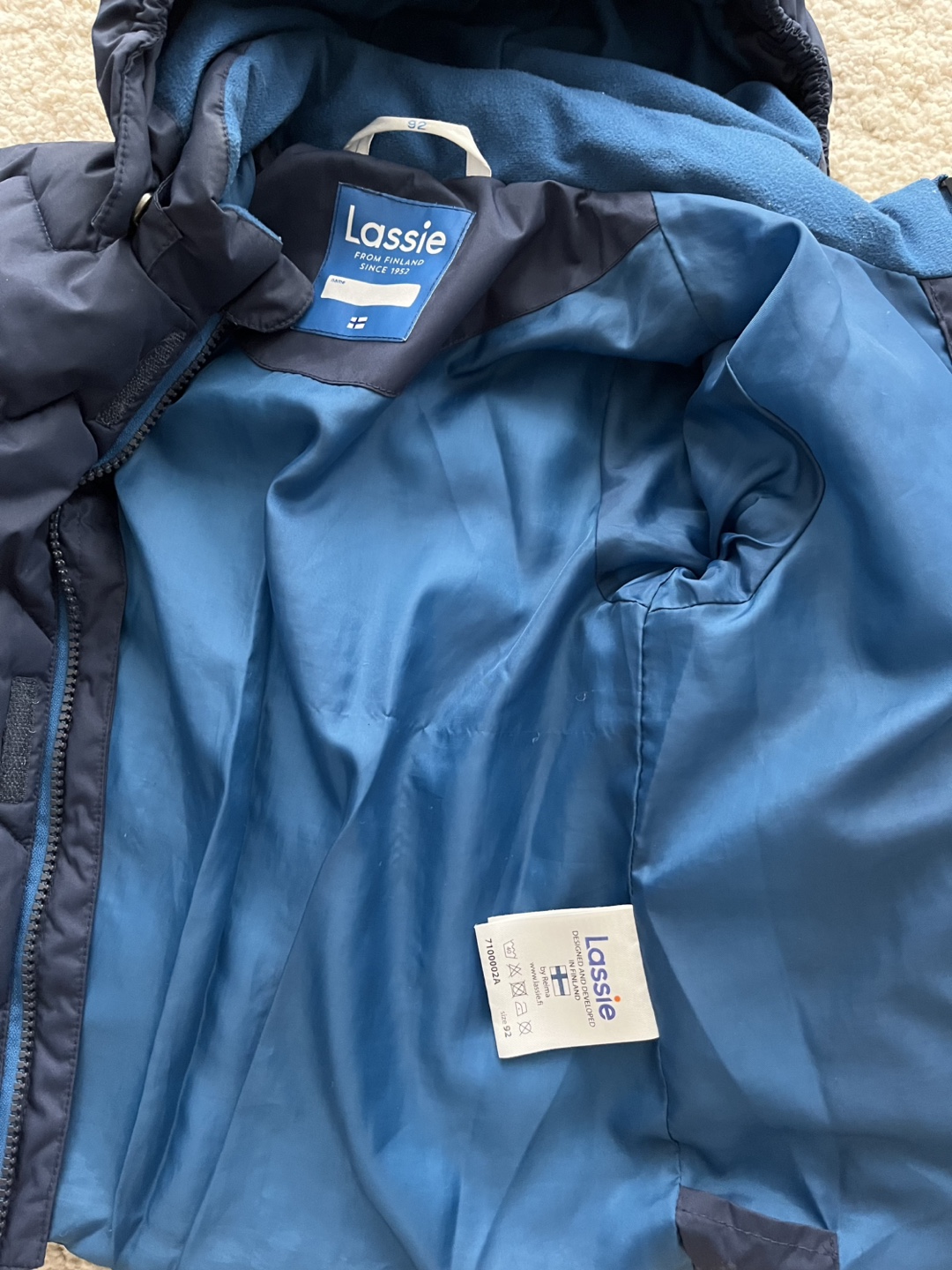 Lassie Kids' Blue Puffer Jacket Size 3Т - photo 2