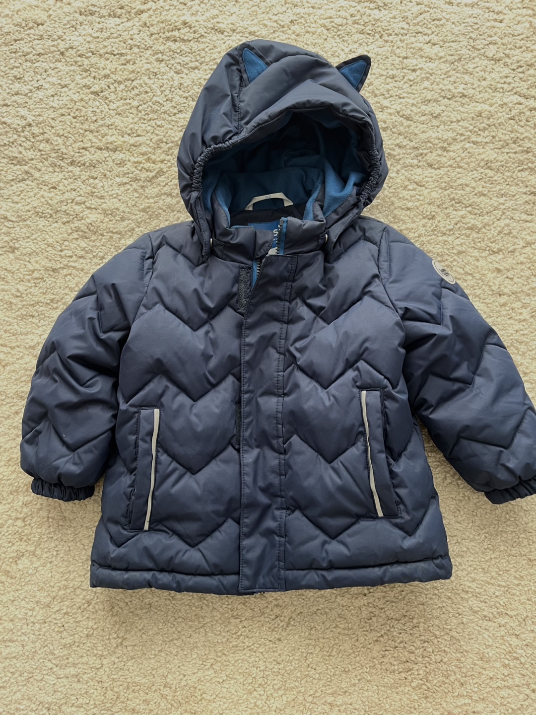 Lassie Kids' Blue Puffer Jacket Size 3Т