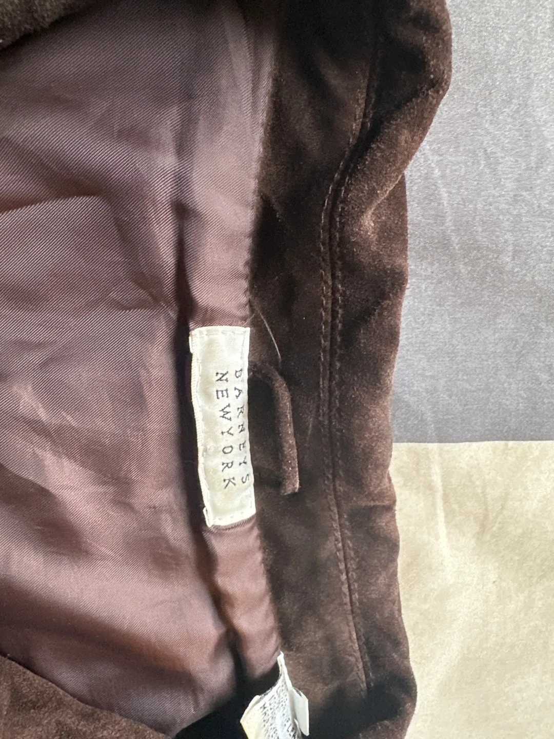 Barneys of New York Men’s Brown Suede Jacket image indicator(2)