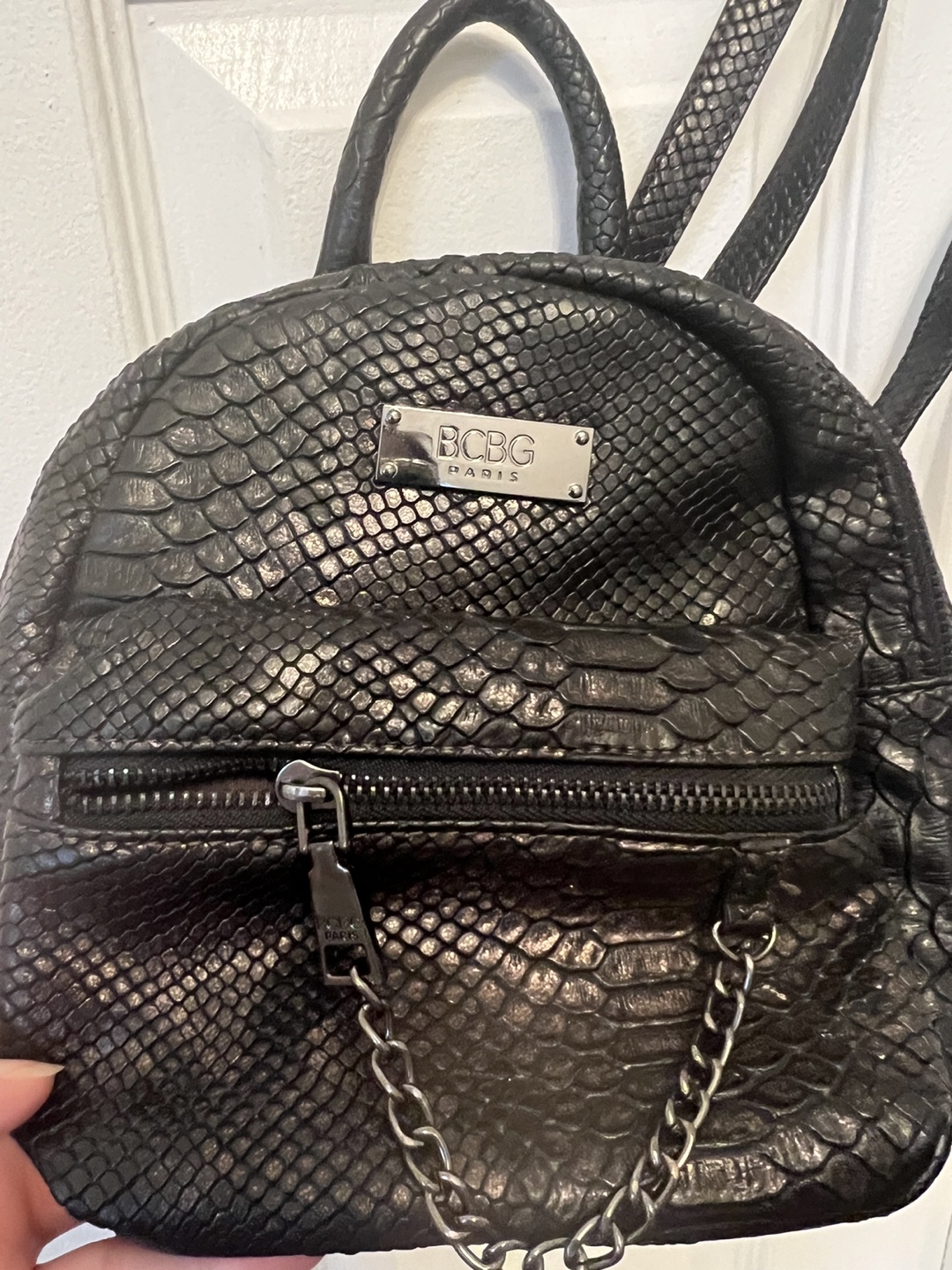 BCBG Paris Mini Backpack - Snakeskin - photo 3