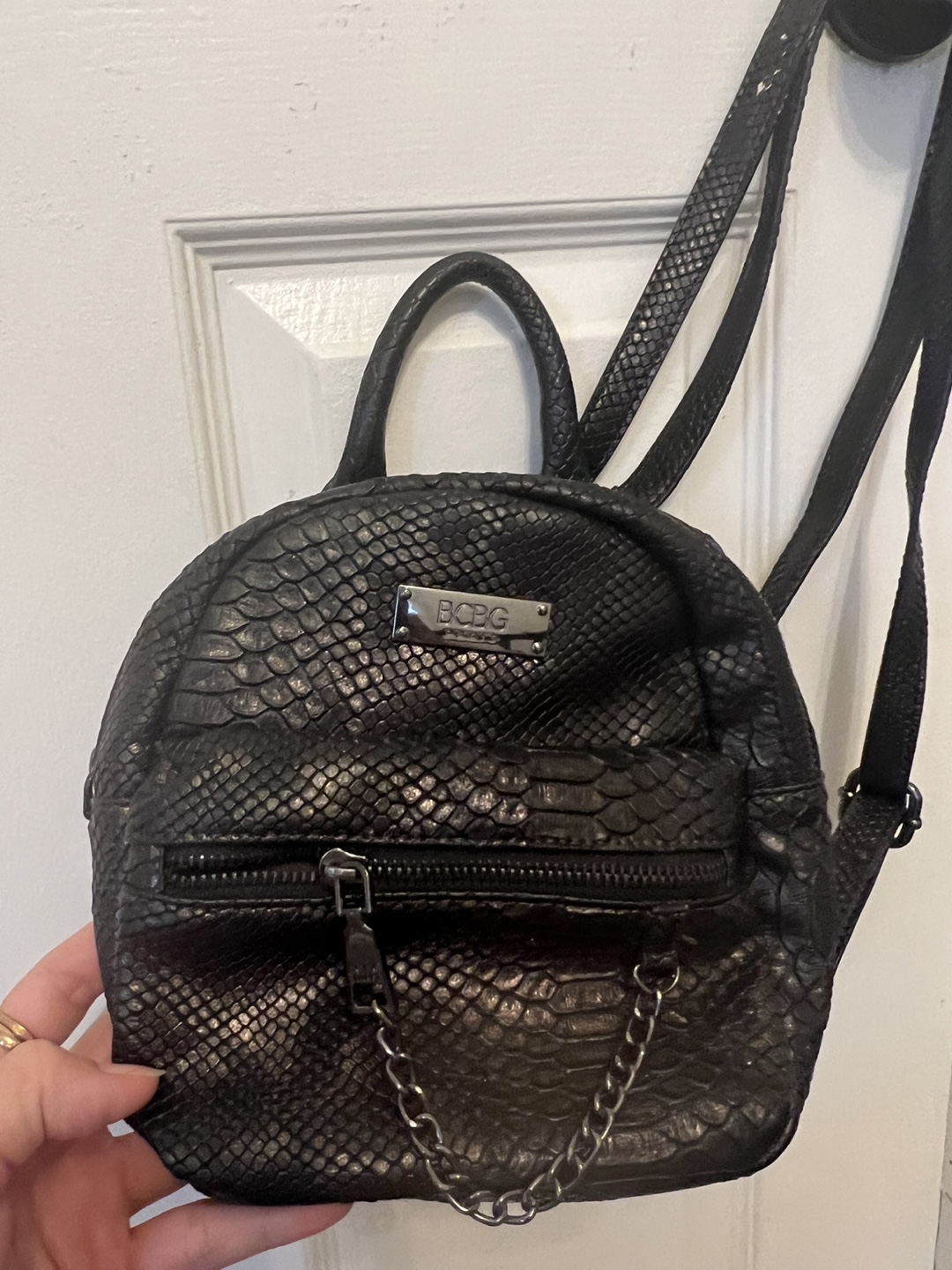 BCBG Paris Mini Backpack - Snakeskin - photo 2