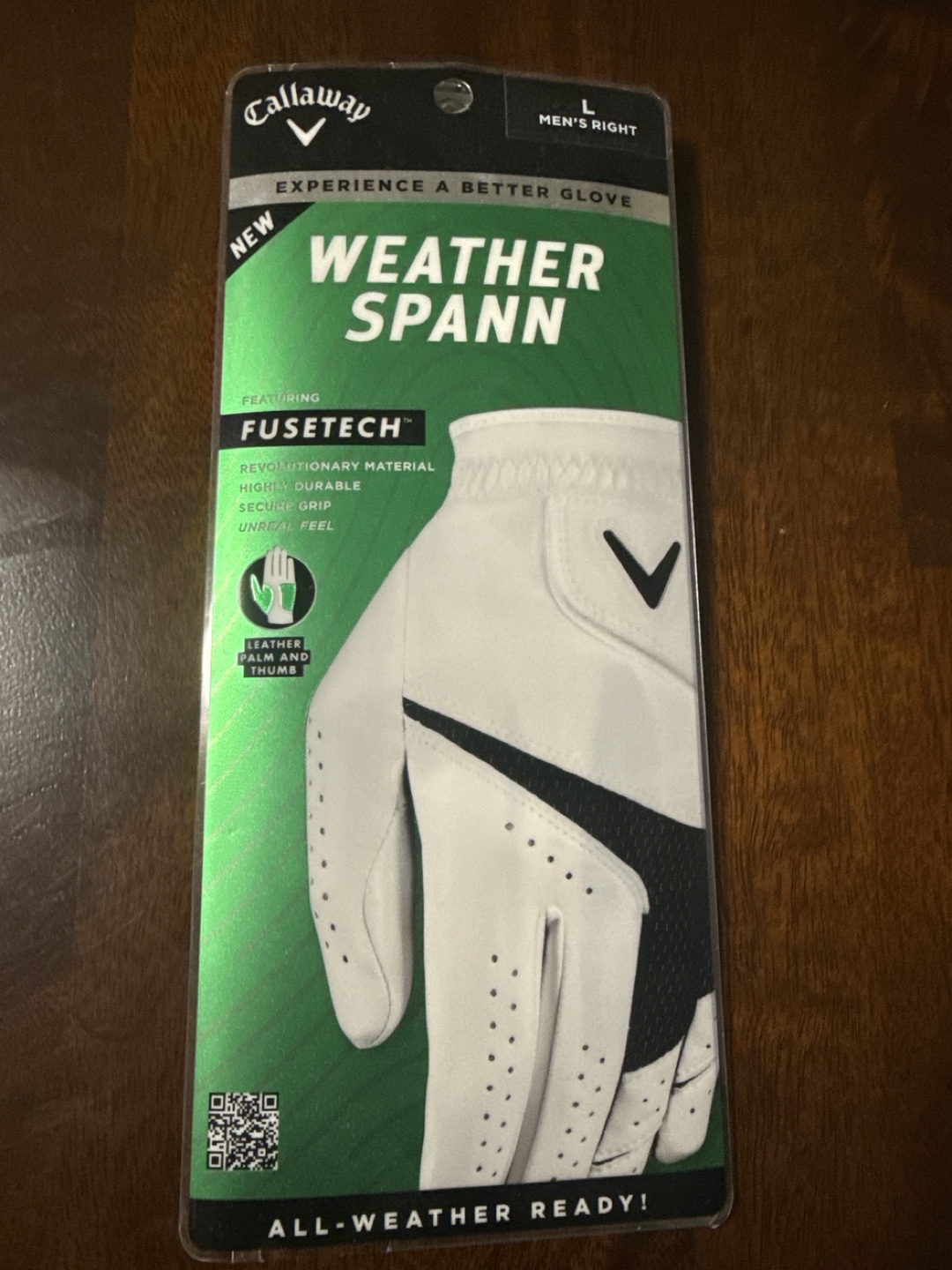 Callaway Weather Spann Golf Glove - Mens Large Right