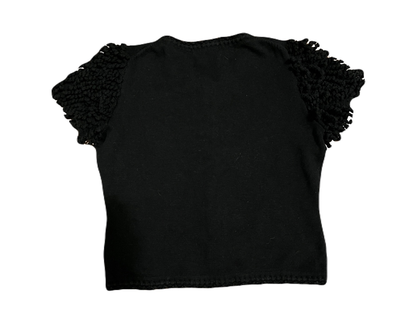 Michael Simon women’s small vintage short sleeve cardigan, black - photo 5