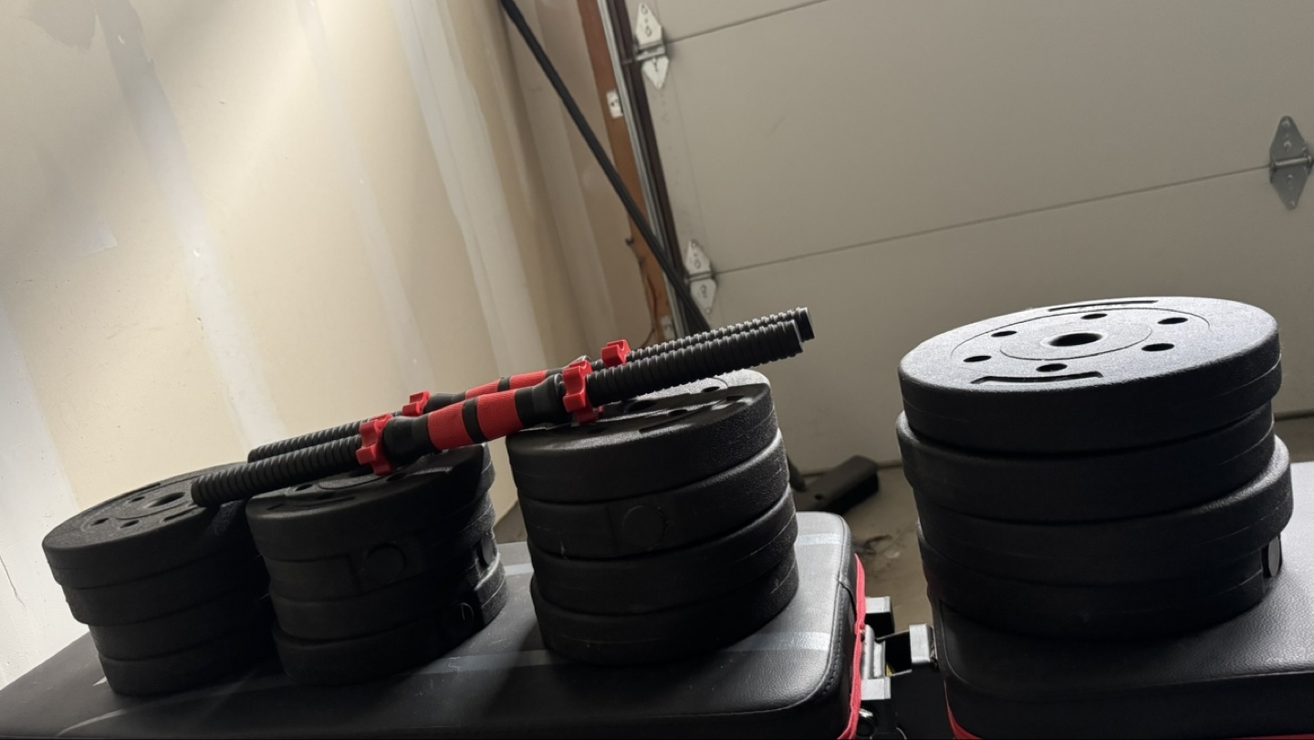 2.5kg, 2kg & 1.5kg Weight Plate dumbbells