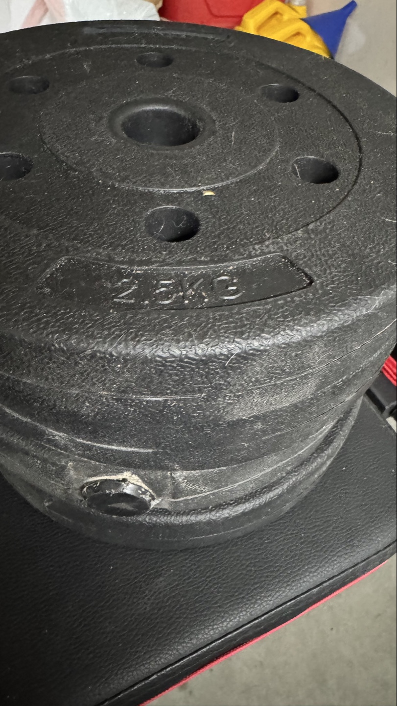 2.5kg, 2kg & 1.5kg Weight Plate dumbbells - photo 2