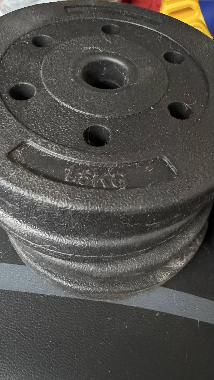 2.5kg, 2kg & 1.5kg Weight Plate dumbbells - photo 4