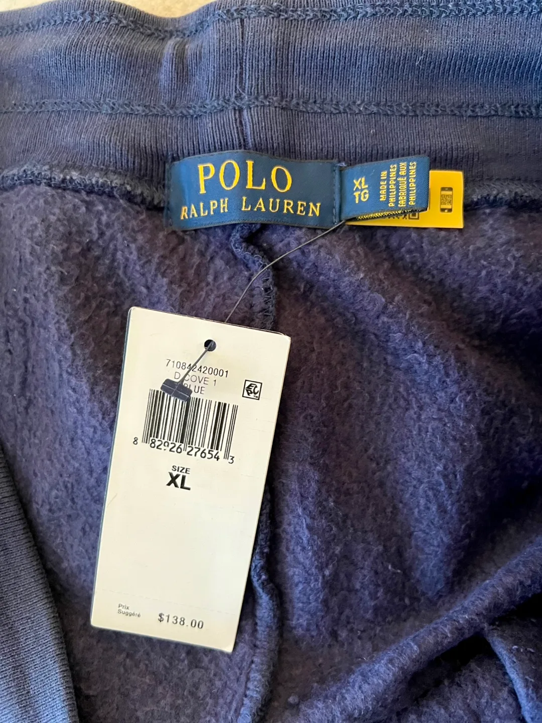Brand new Polo Ralph Lauren Men's XL Dark Blue Sweatshorts image indicator(5)