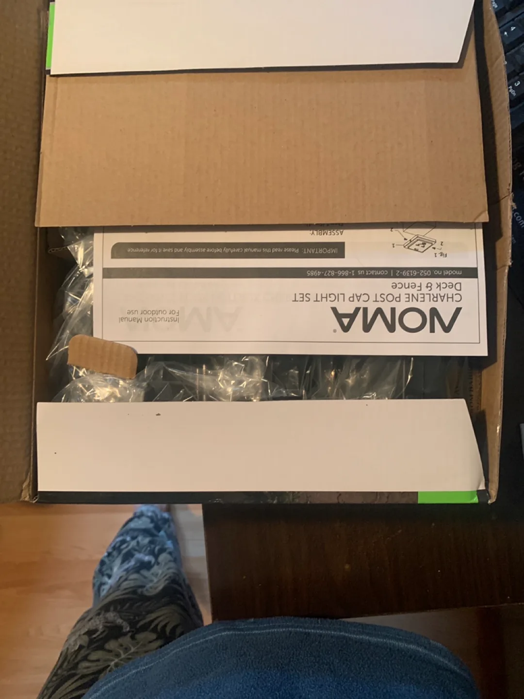 NOMA Charlene Solar Post Cap Light Set for Decks & Fences image indicator(4)