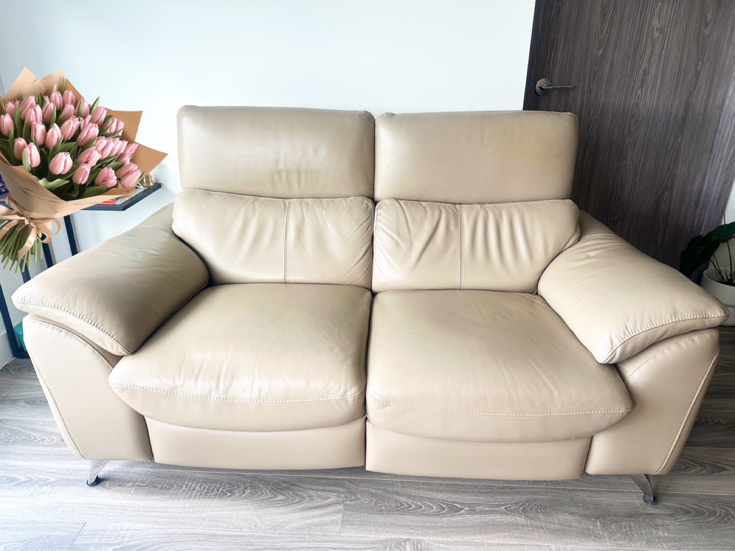 Reclining Leather Loveseat