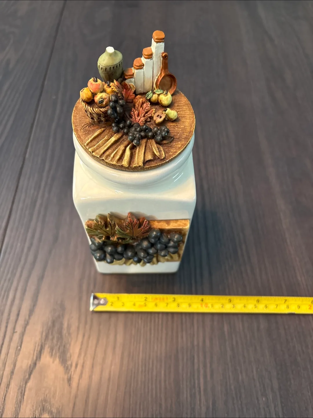 Vintage Ceramic Kitchen Storage Jar with Lid image indicator(2)