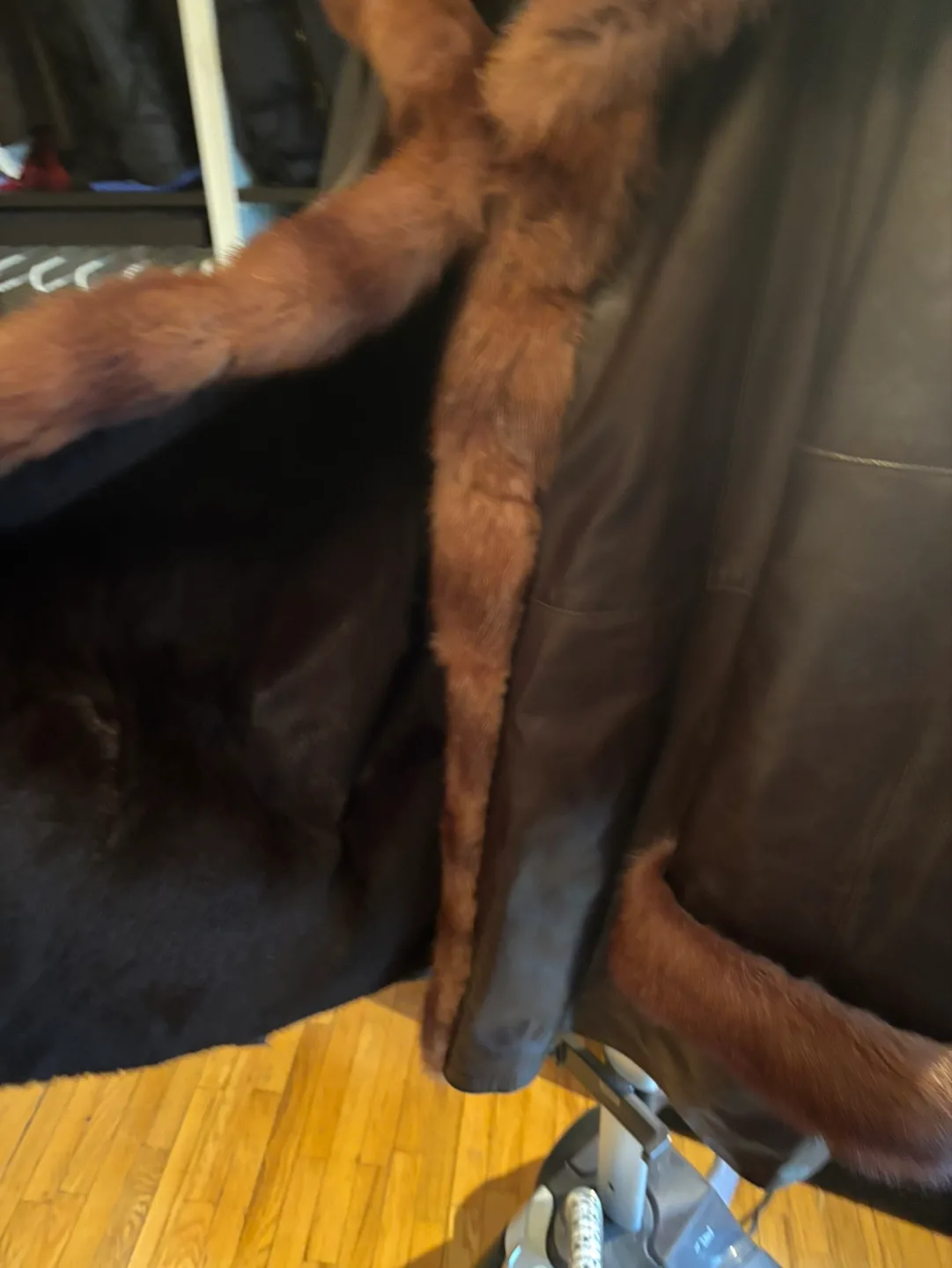 Vintage Sprung Frères Leather and Fur Coat image indicator(3)