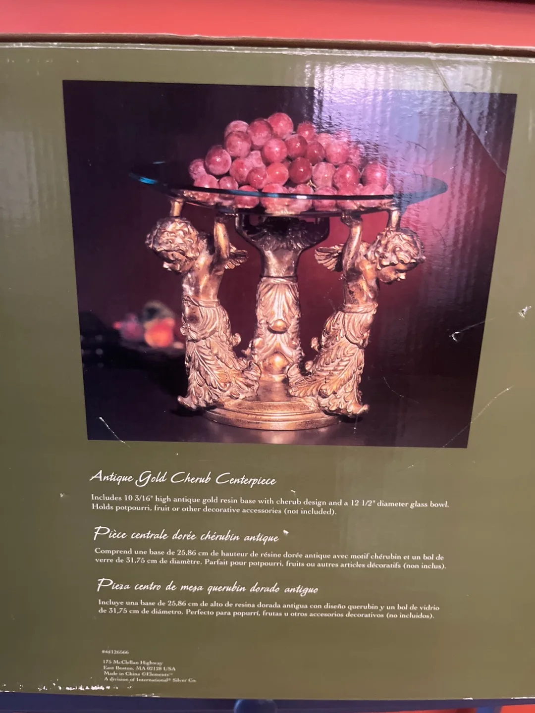 Antique Gold Cherub Centerpiece image indicator(2)