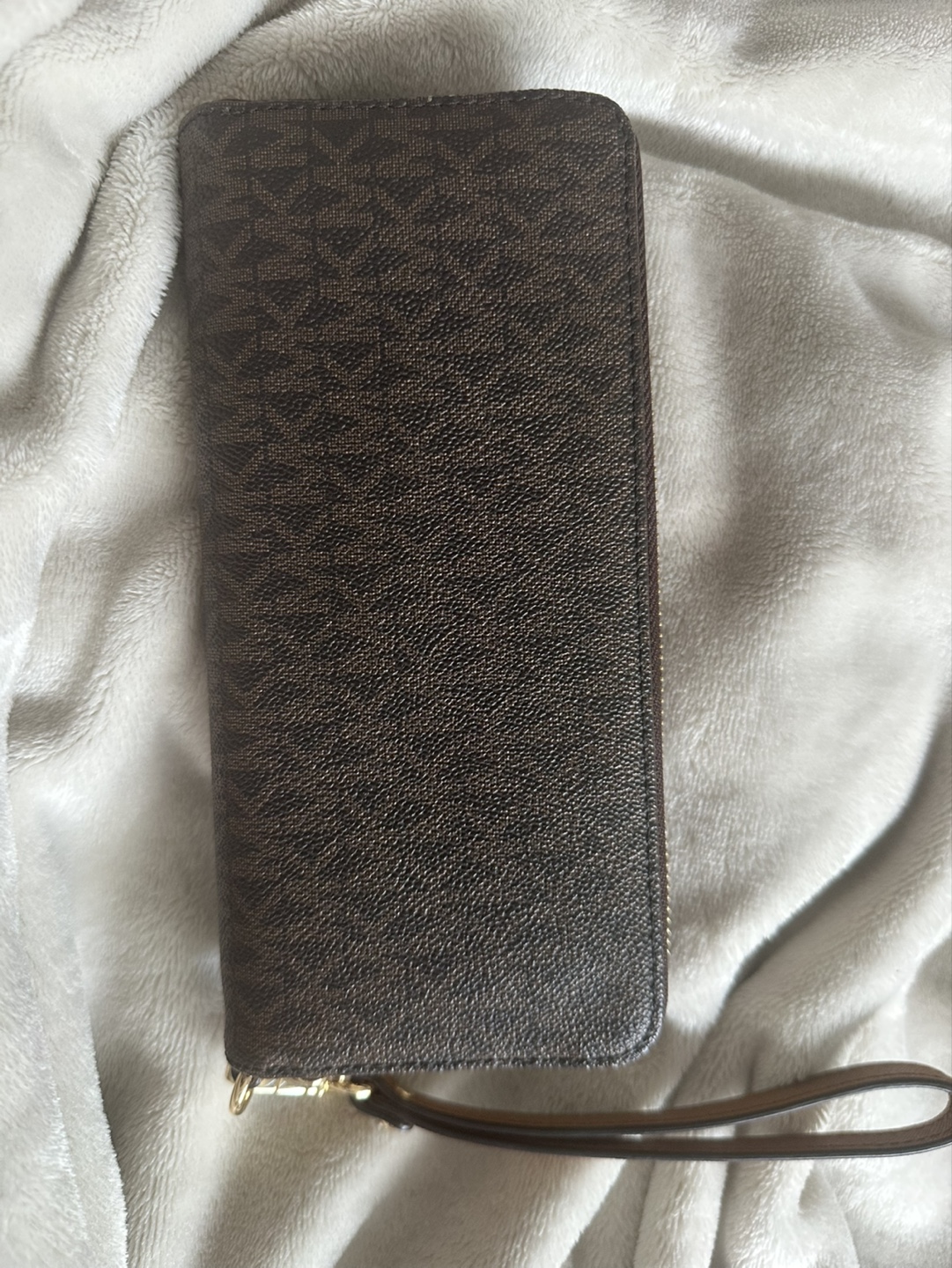 Michael Kors Brown Logo Zip-Around Wallet - photo 3
