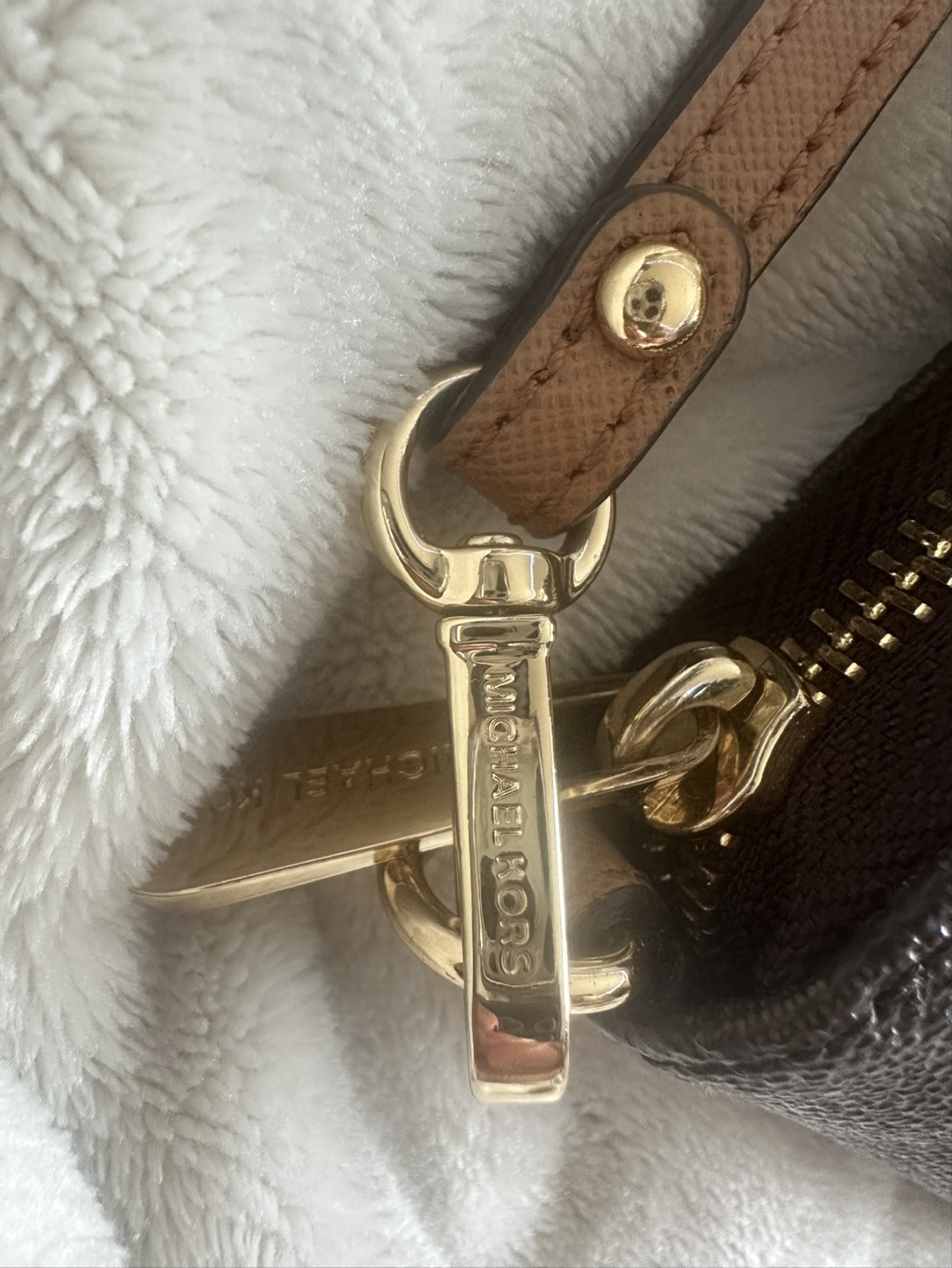 Michael Kors Brown Logo Zip-Around Wallet - photo 4
