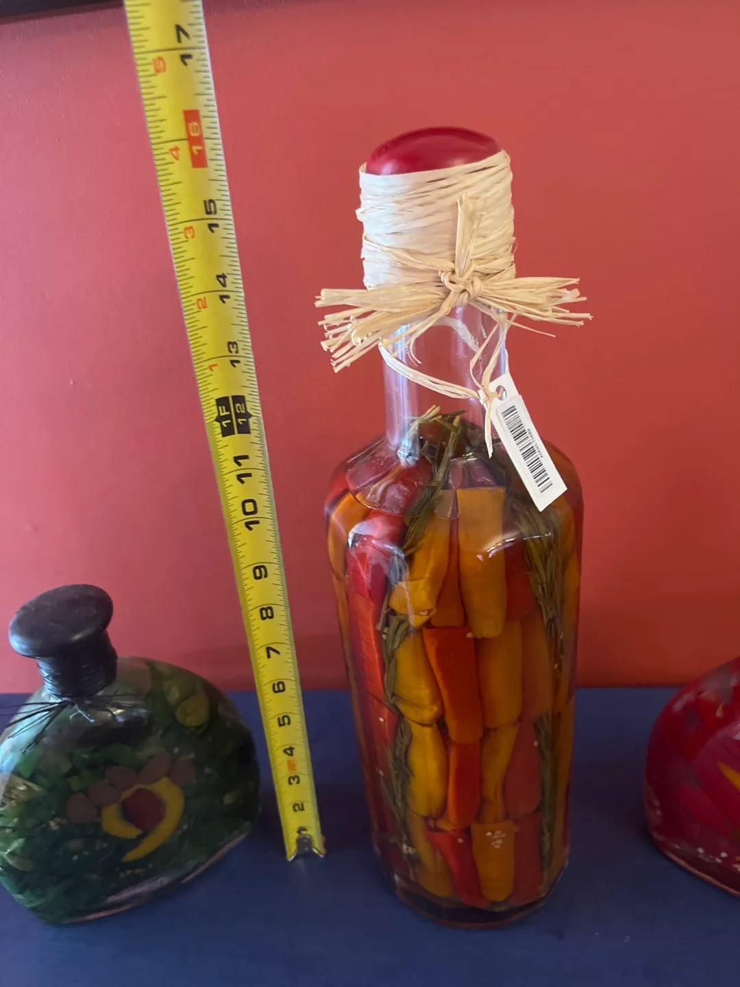 Set of Three Decorative Chilli Pepper Bottles image indicator(4)