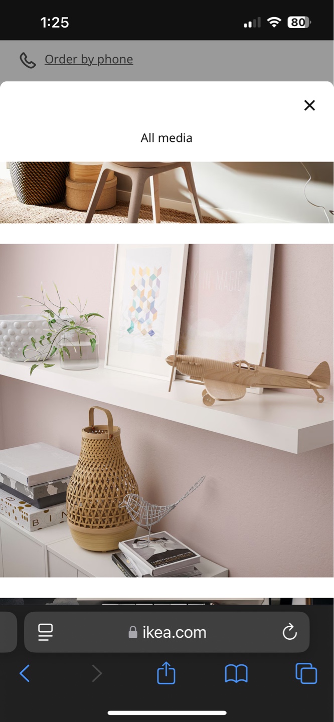 IKEA White Floating Shelf - photo 3