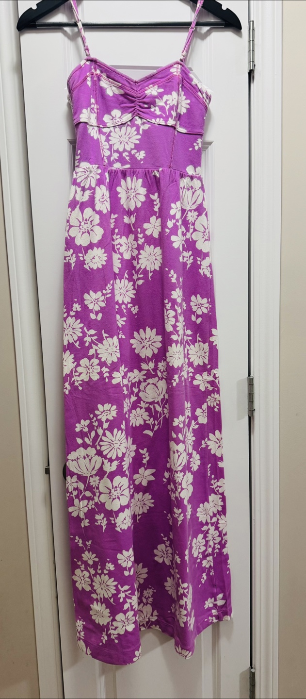 Purple Floral Maxi Dress - Size Small - photo 3
