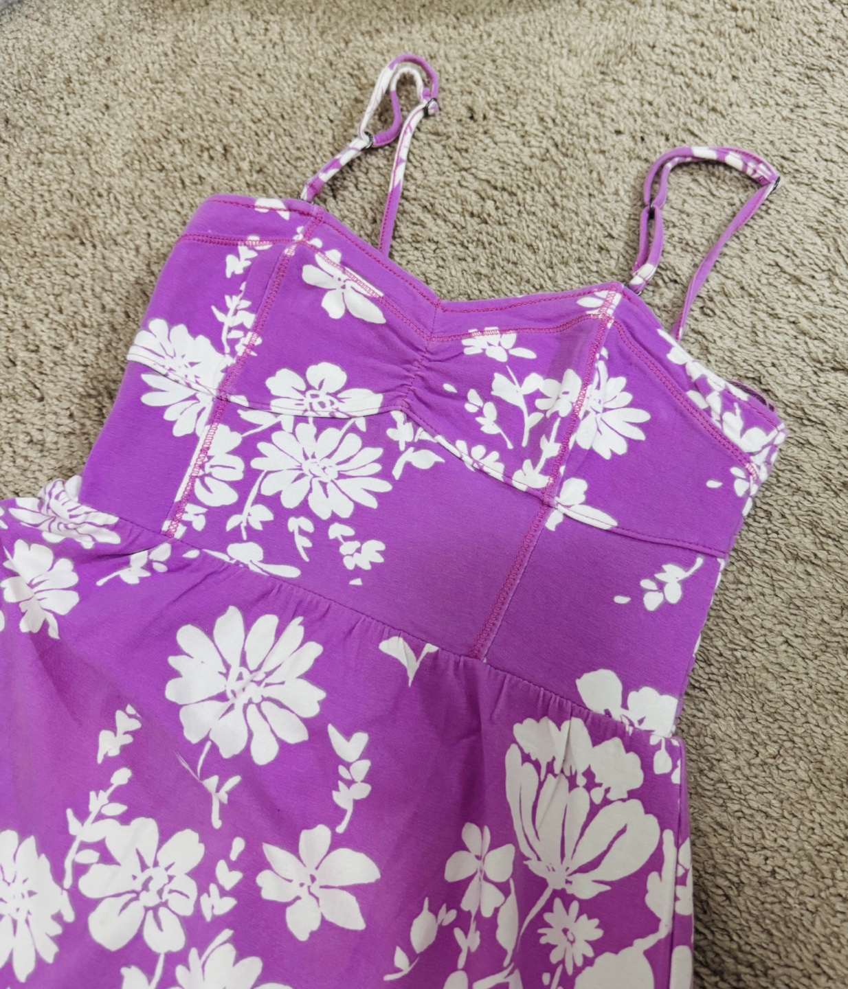 Purple Floral Maxi Dress - Size Small - photo 4
