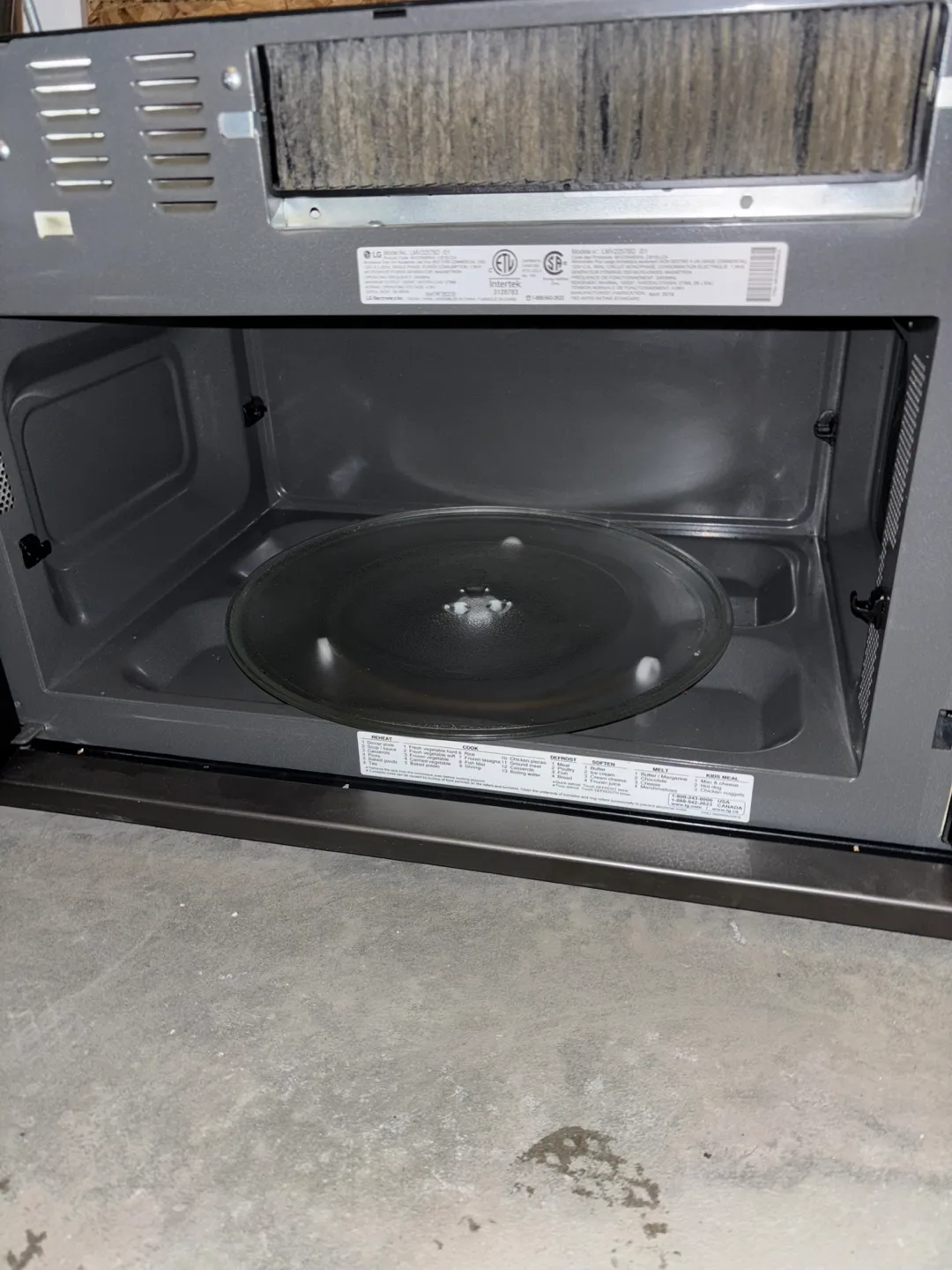 LG Over-the-Range Microwave image indicator(5)