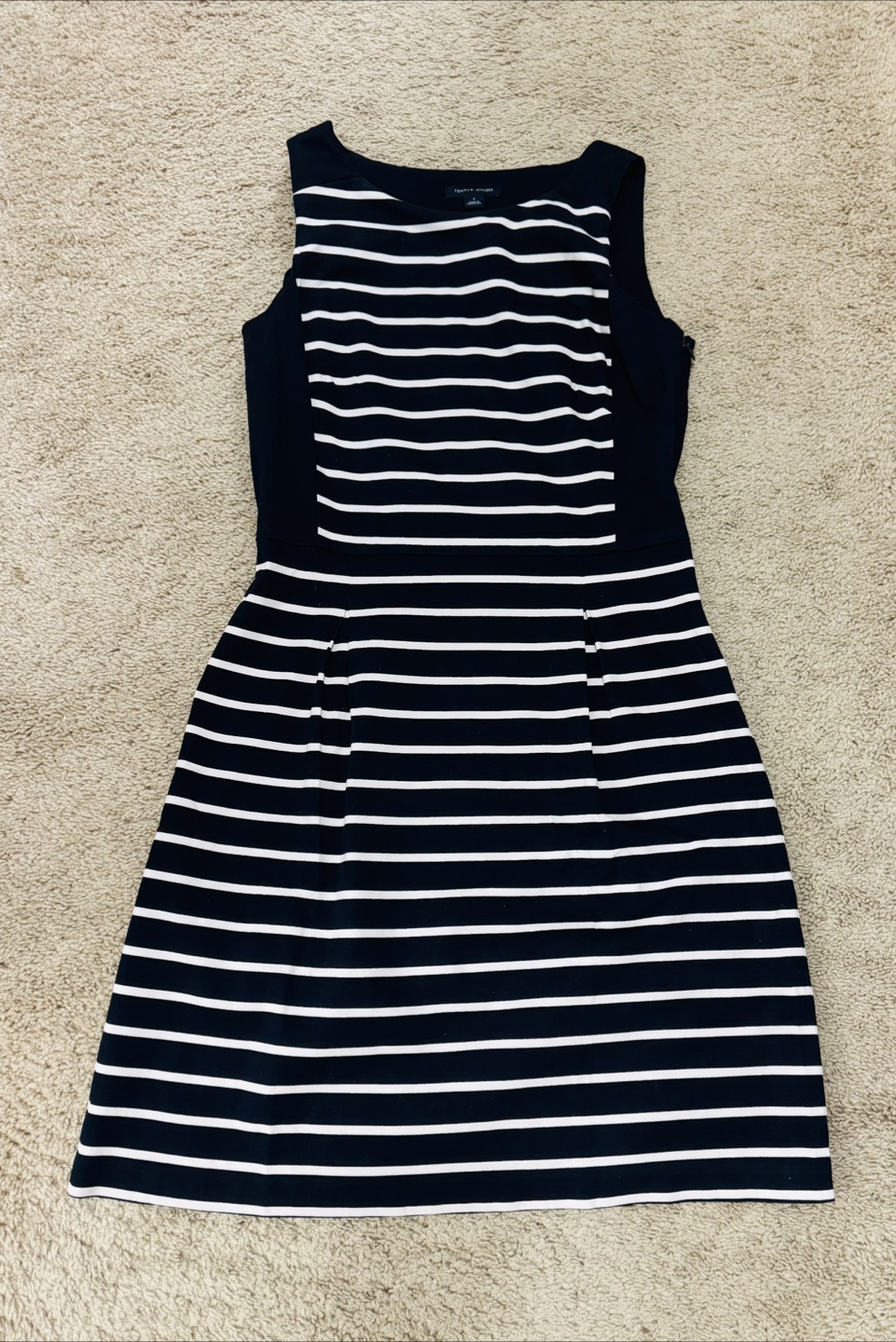 Tommy Hilfiger Navy and White Striped Dress, Size 4 - photo 2